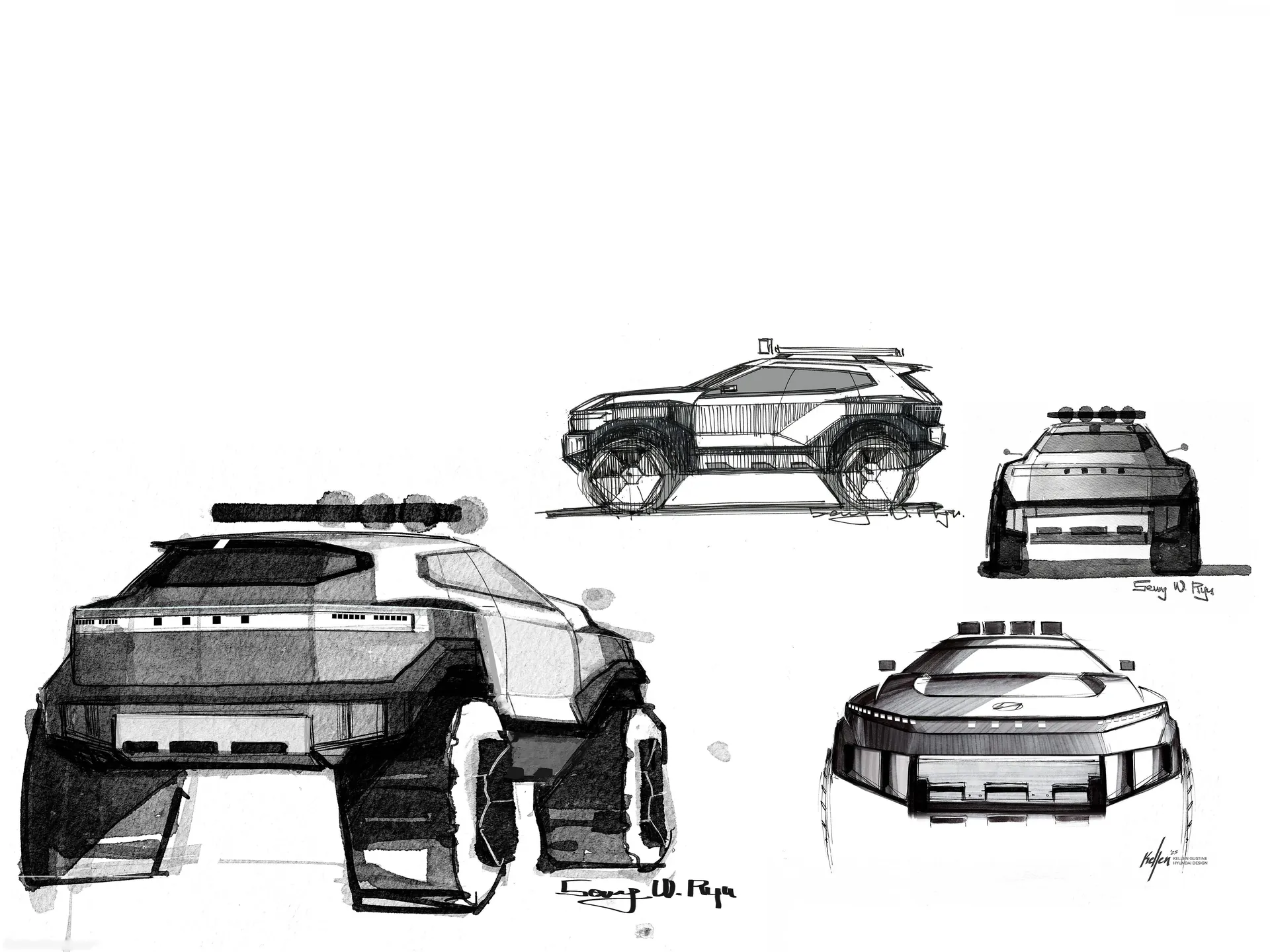 Hyundai Crater Concept (2025) – designové skici