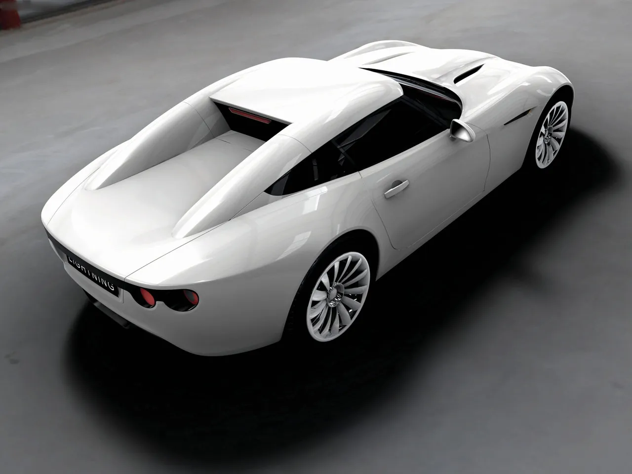 LCC Lightning GT Concept (2008) – zadní tříčtvrteční pohled