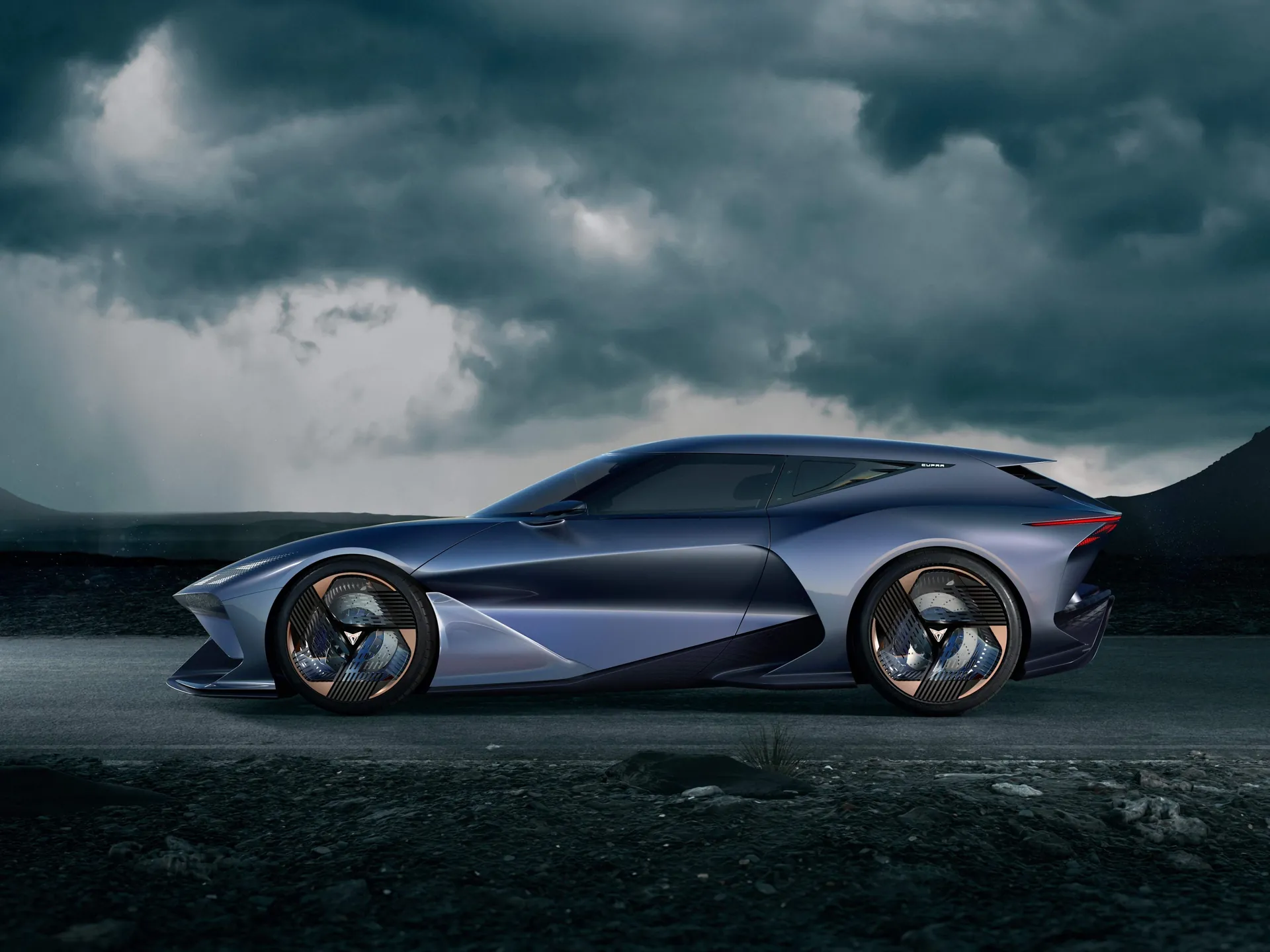 Cupra DarkRebel Concept (2023) – boční profil