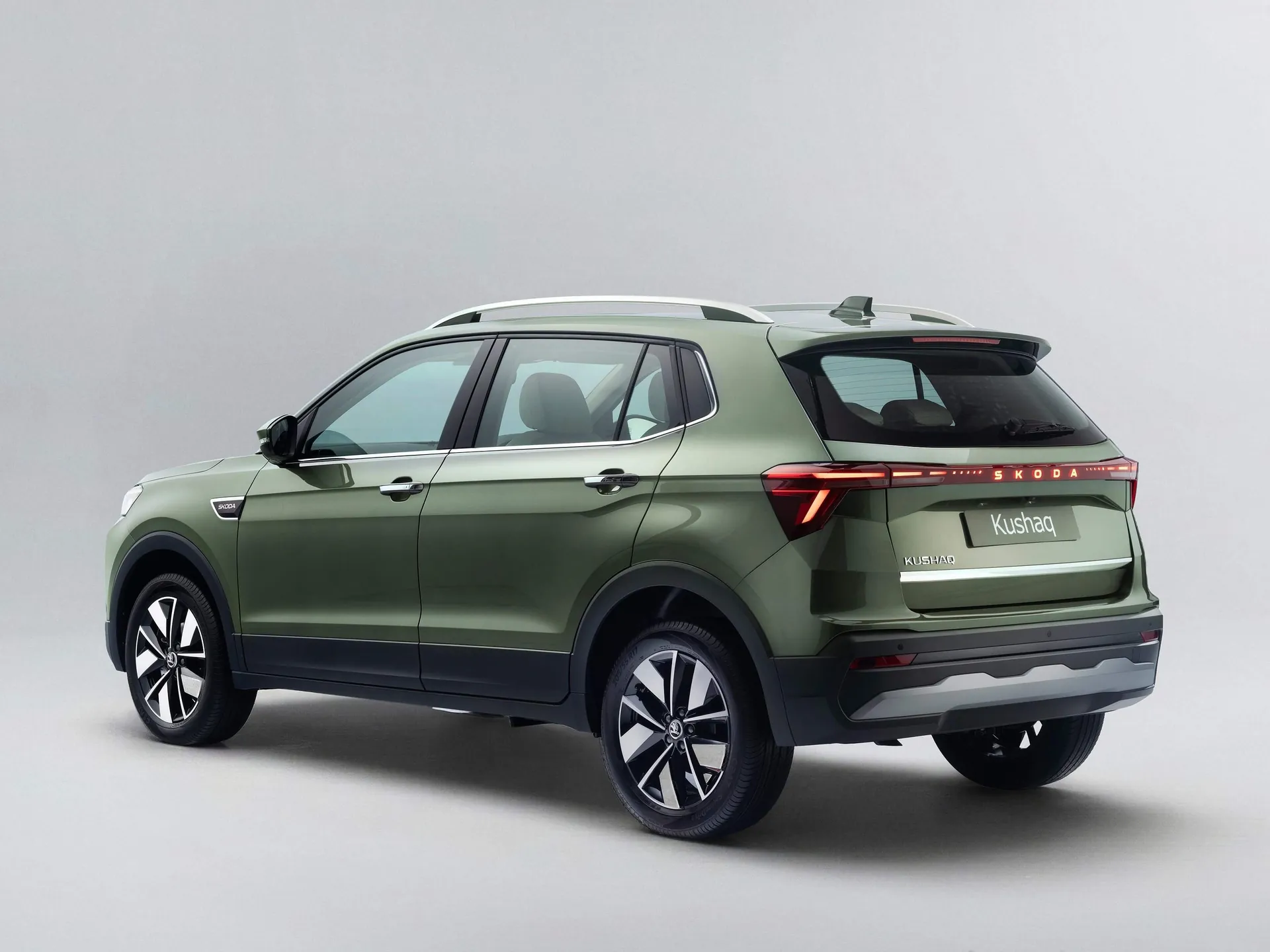 Skoda Kushaq (2027) – zadní tříčtvrteční pohled