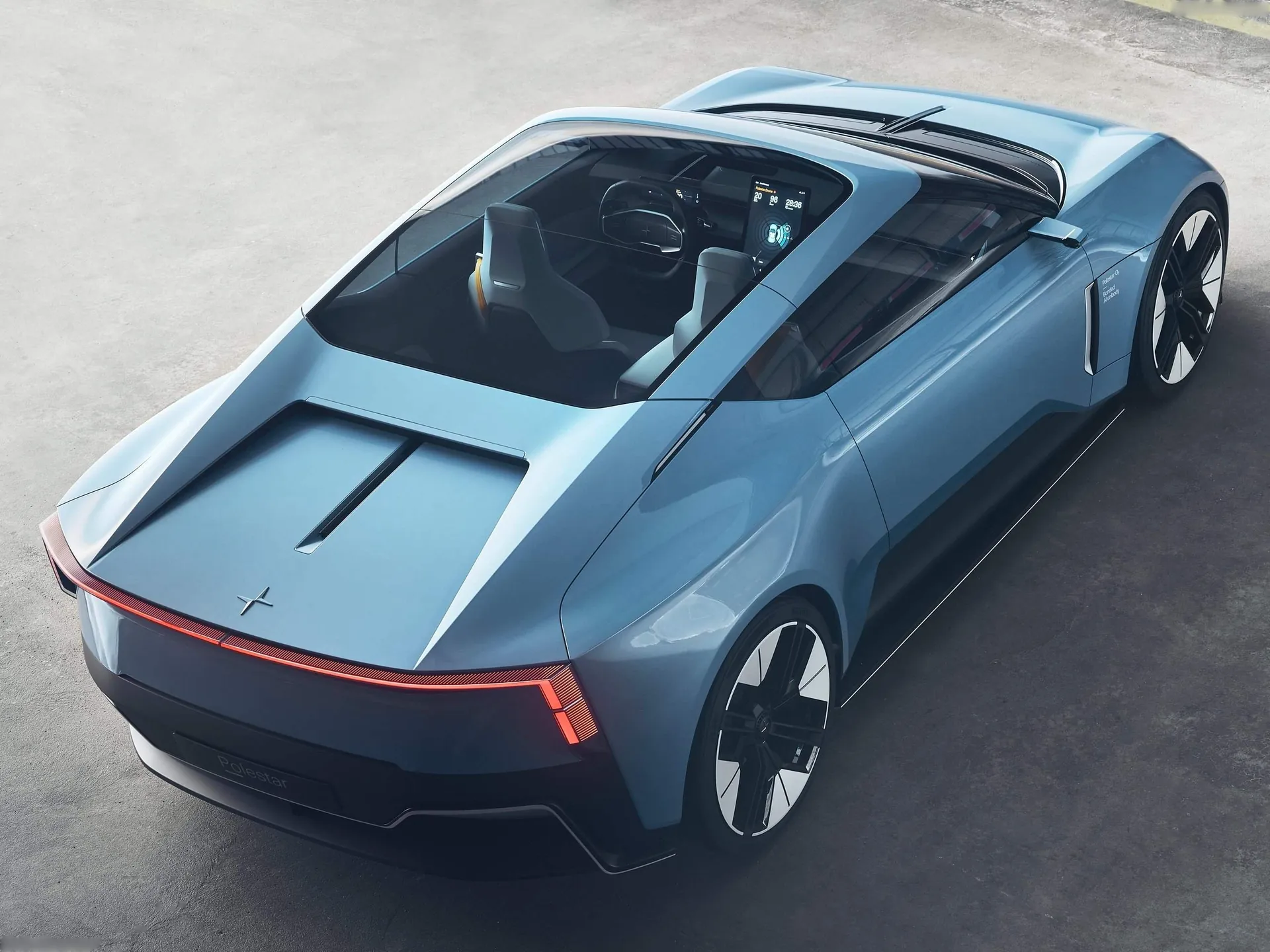 Polestar O2 Concept (2022) – zadní tříčtvrteční pohled