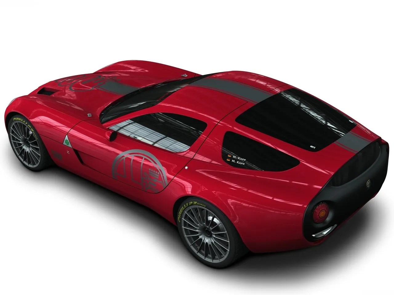 Alfa Romeo TZ3 Corsa (2010) – zadní tříčtvrteční pohled