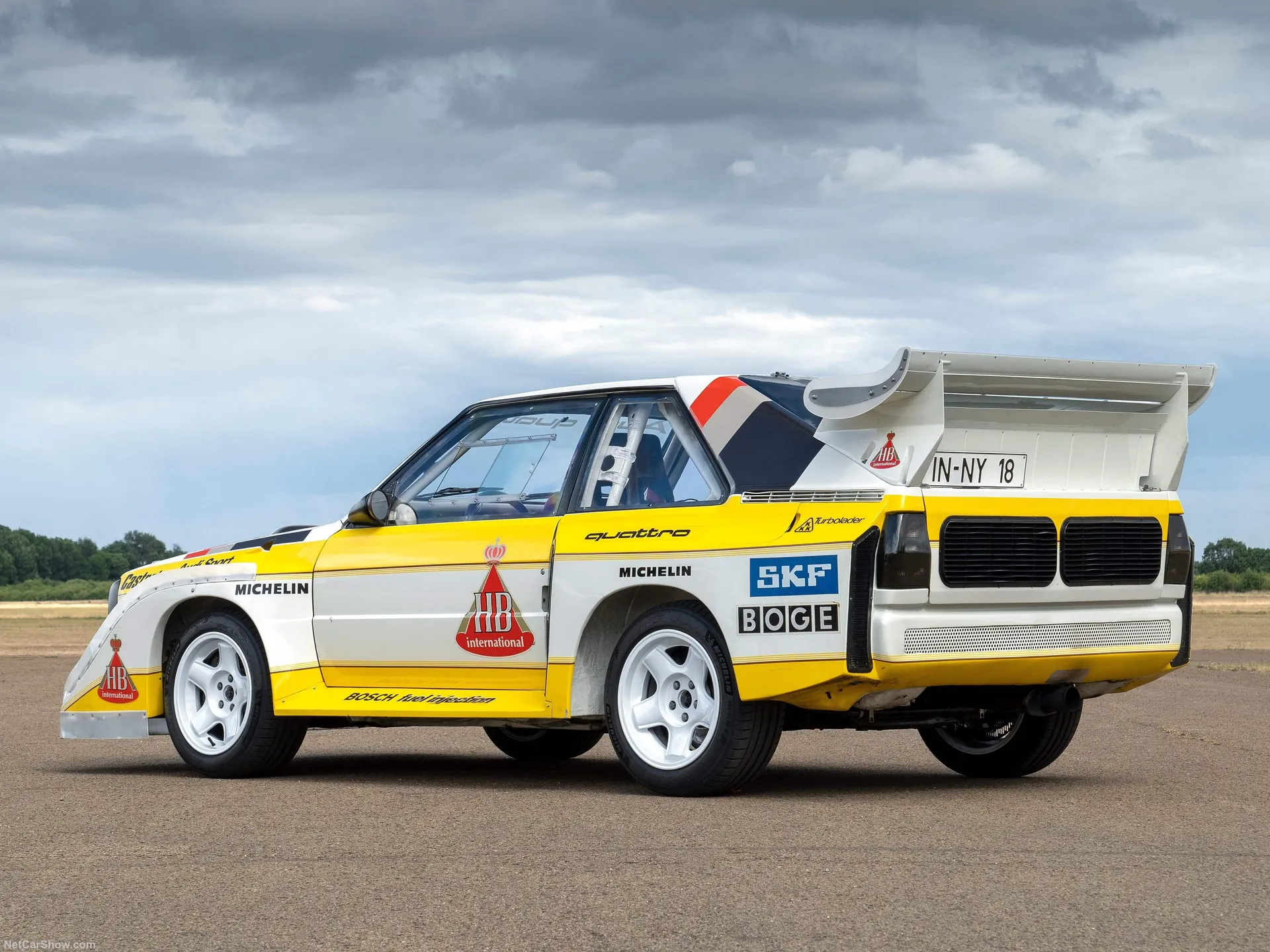Audi Sport quattro S1 (1985) – zadní tříčtvrteční pohled