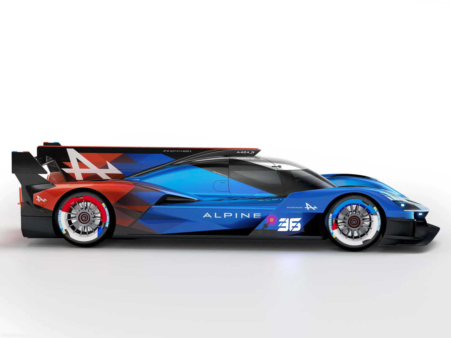 Alpine A424 Beta Concept (2023) – boční profil