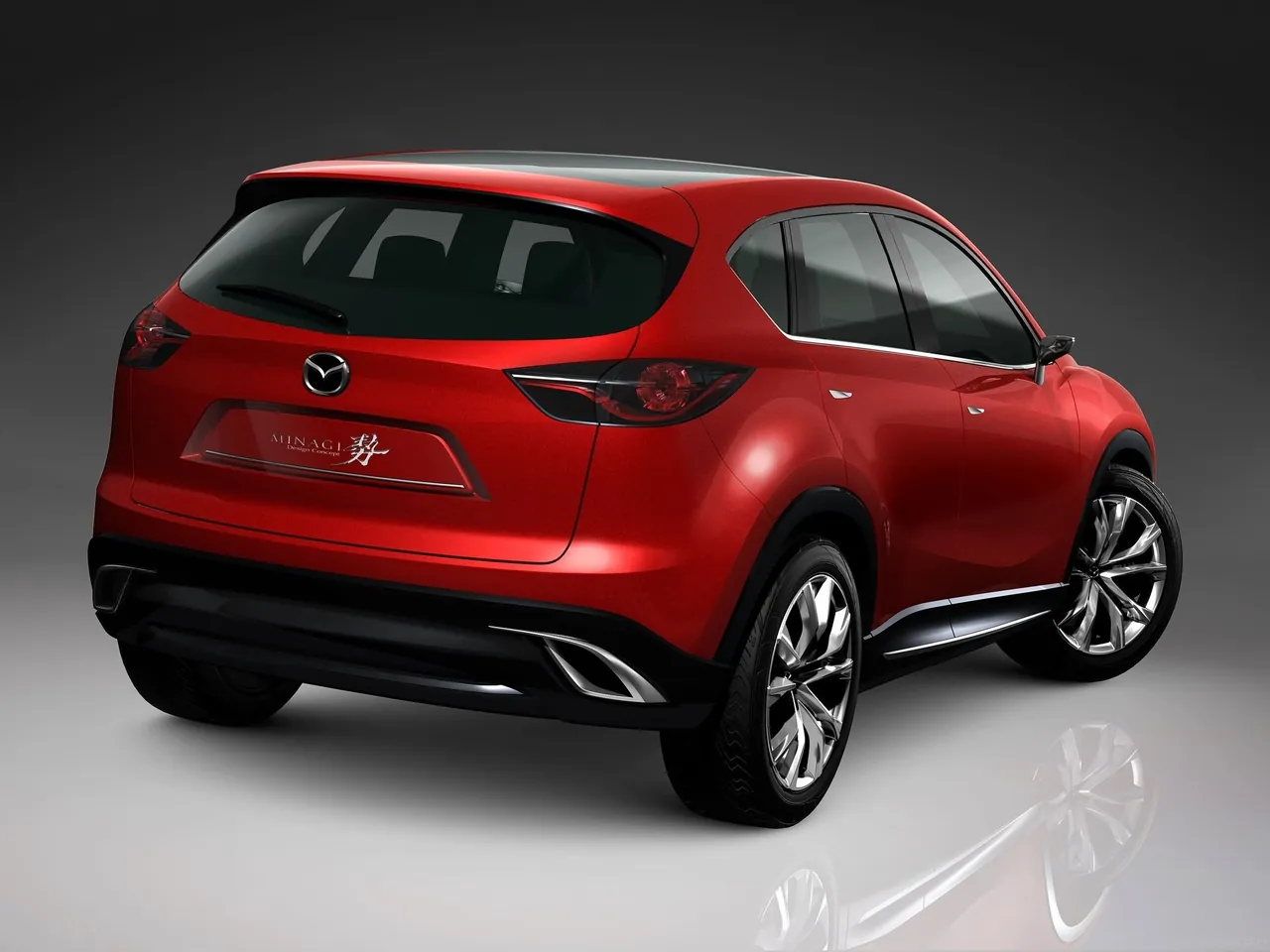 Mazda Minagi Concept (2011) – zadní tříčtvrteční pohled