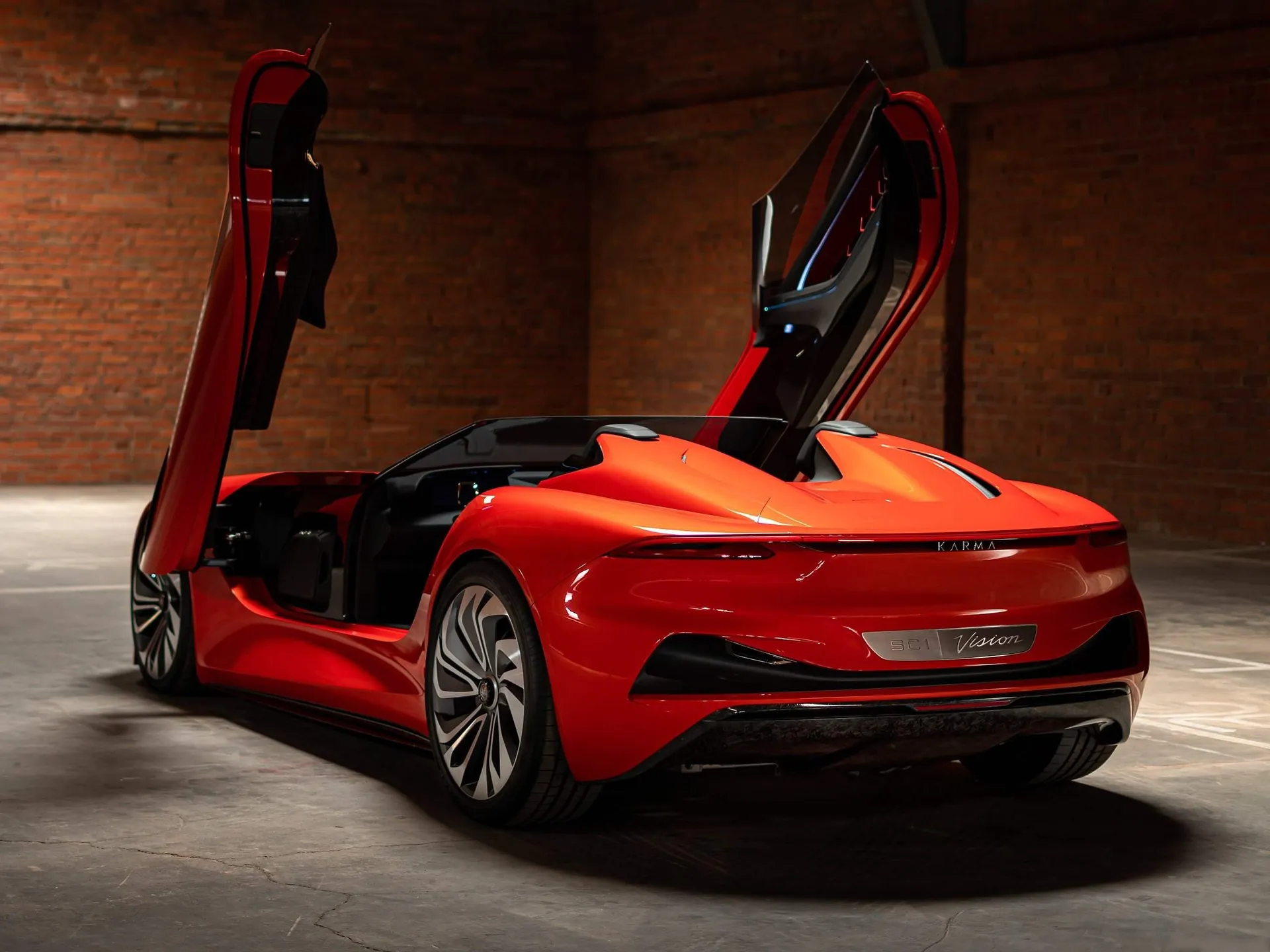 Karma SC1 Vision Concept (2019) – zadní tříčtvrteční pohled