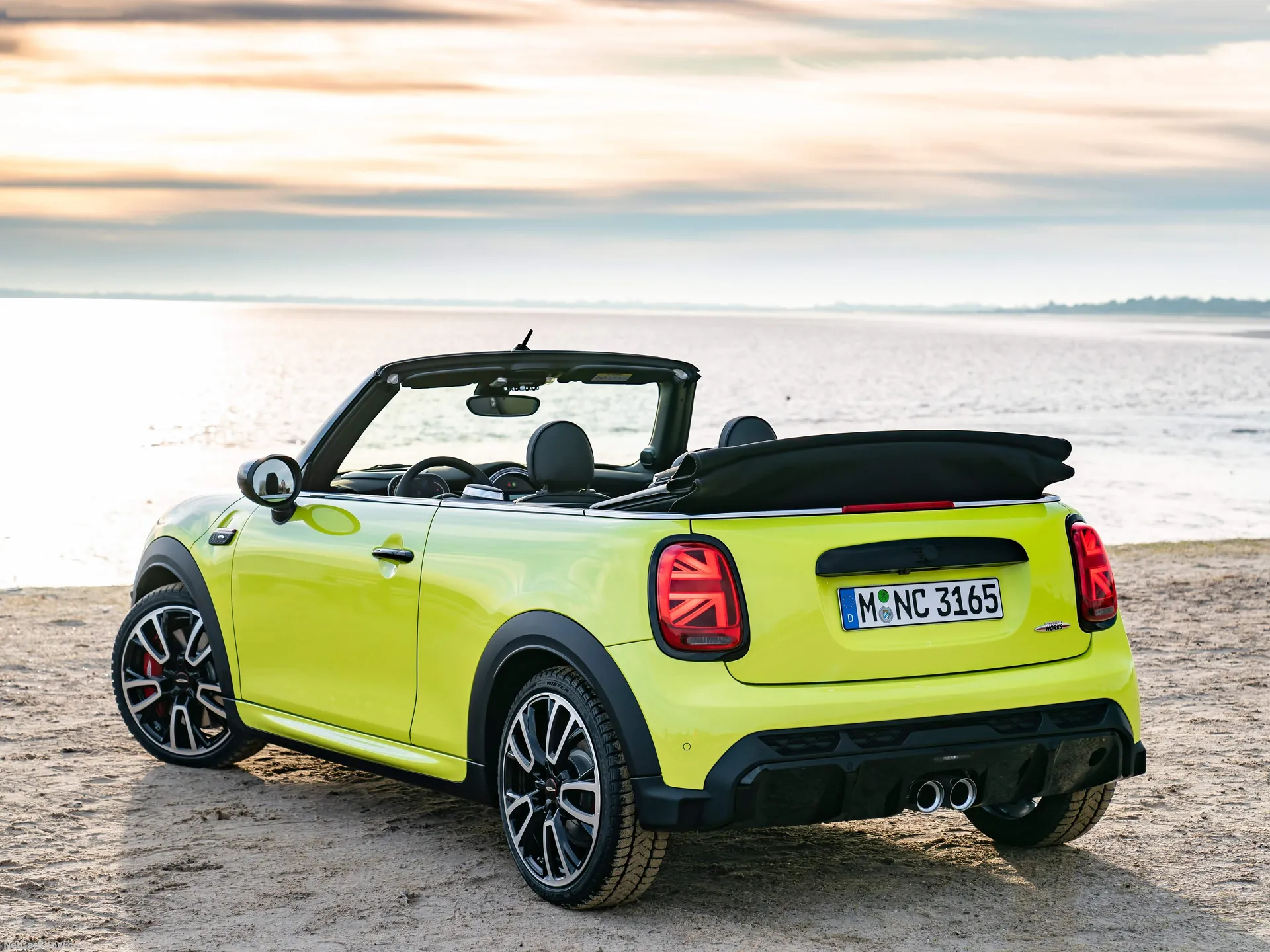 Mini John Cooper Works Convertible (2022) - Rear Three-Quarter