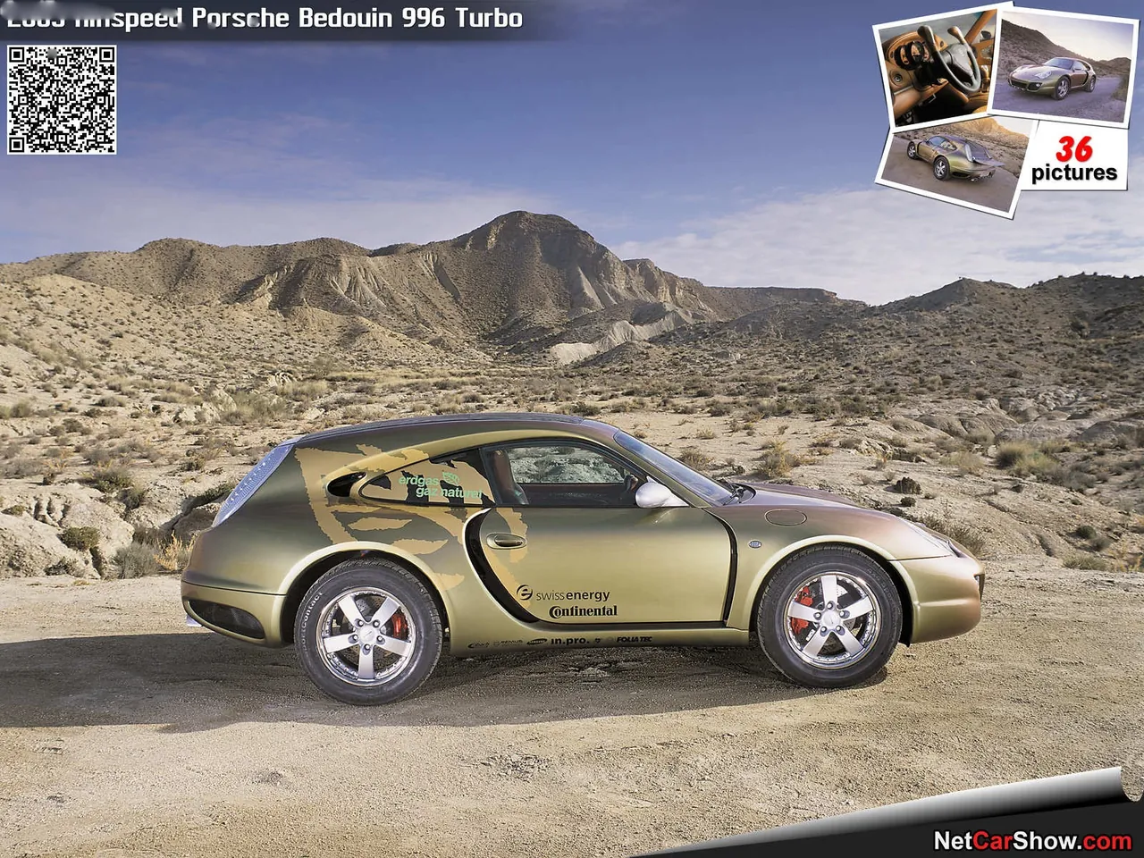 Rinspeed Porsche Bedouin 996 Turbo (2003) – boční profil