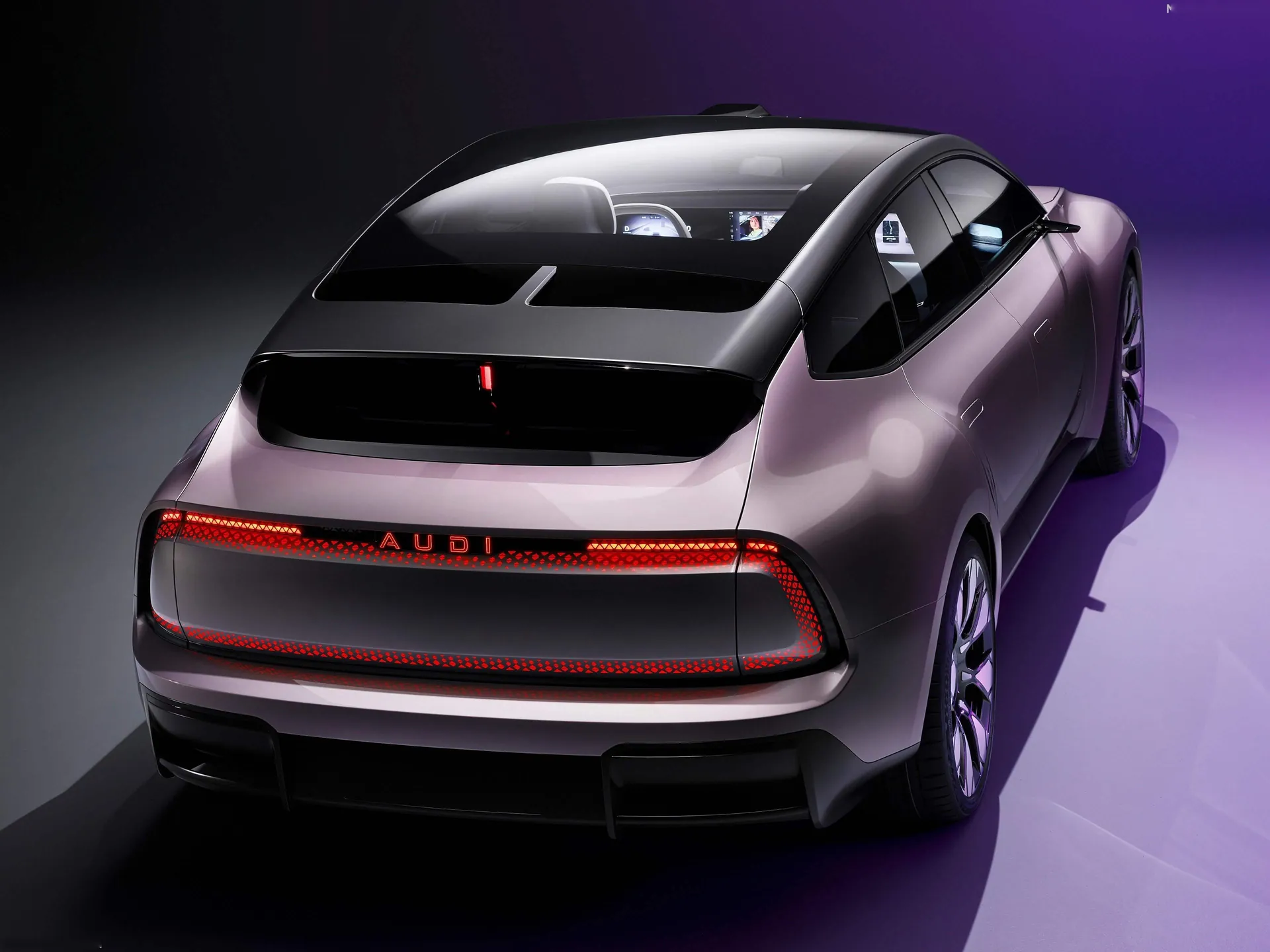 Audi E Concept (2024) – zadní tříčtvrteční pohled