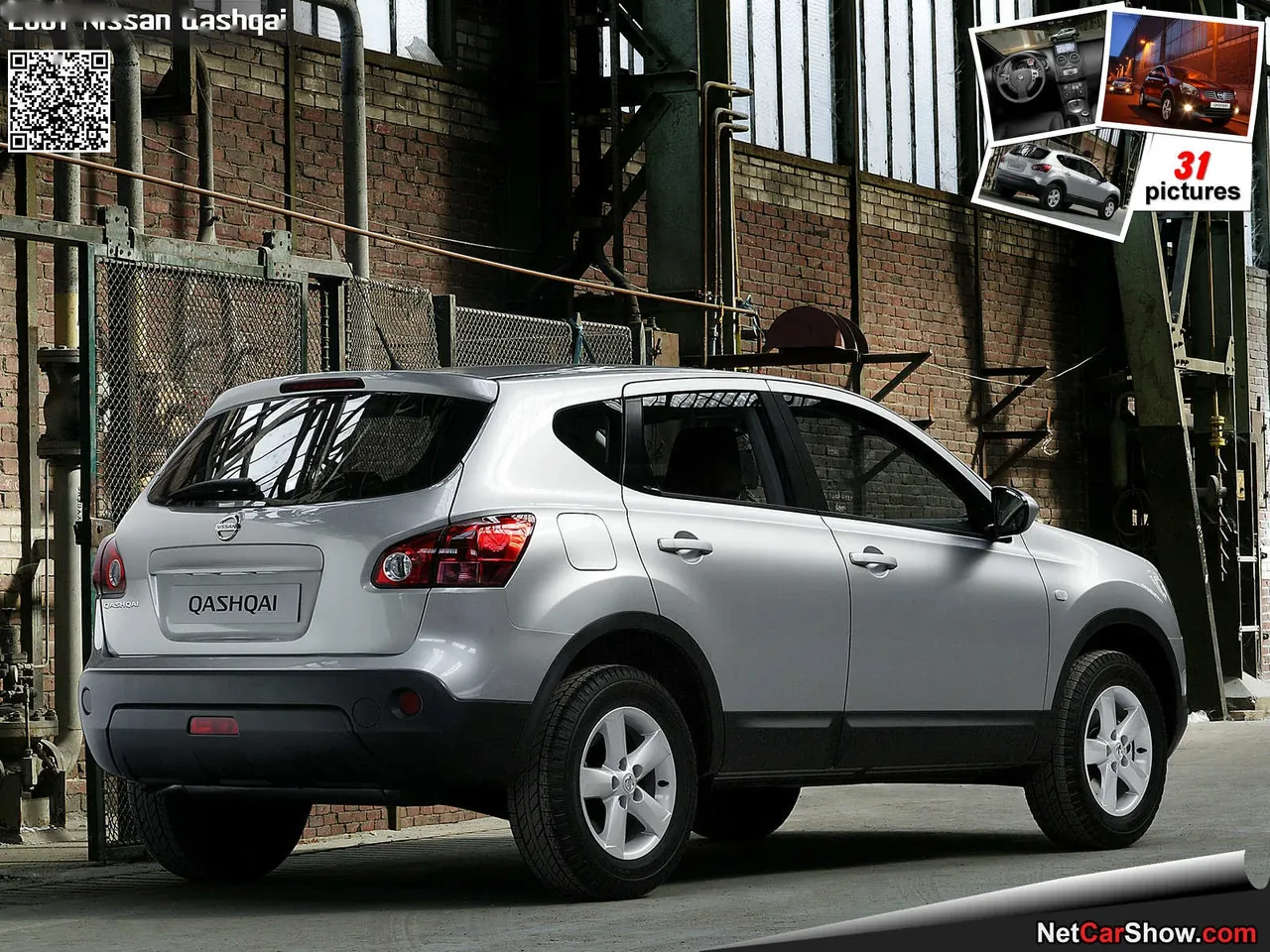 Nissan Qashqai (2007) – zadní tříčtvrteční pohled