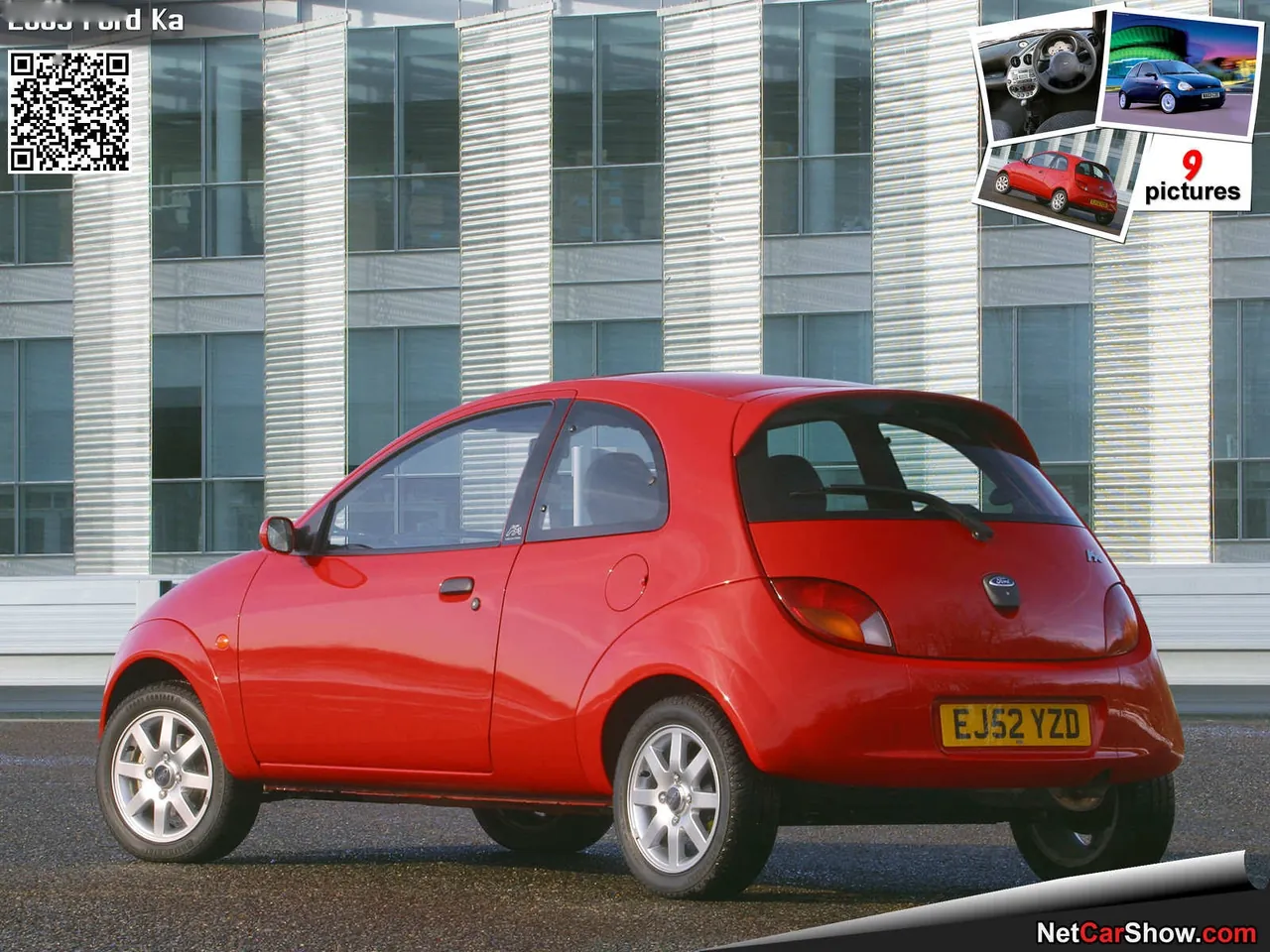 Ford Ka (2003) – zadní tříčtvrteční pohled