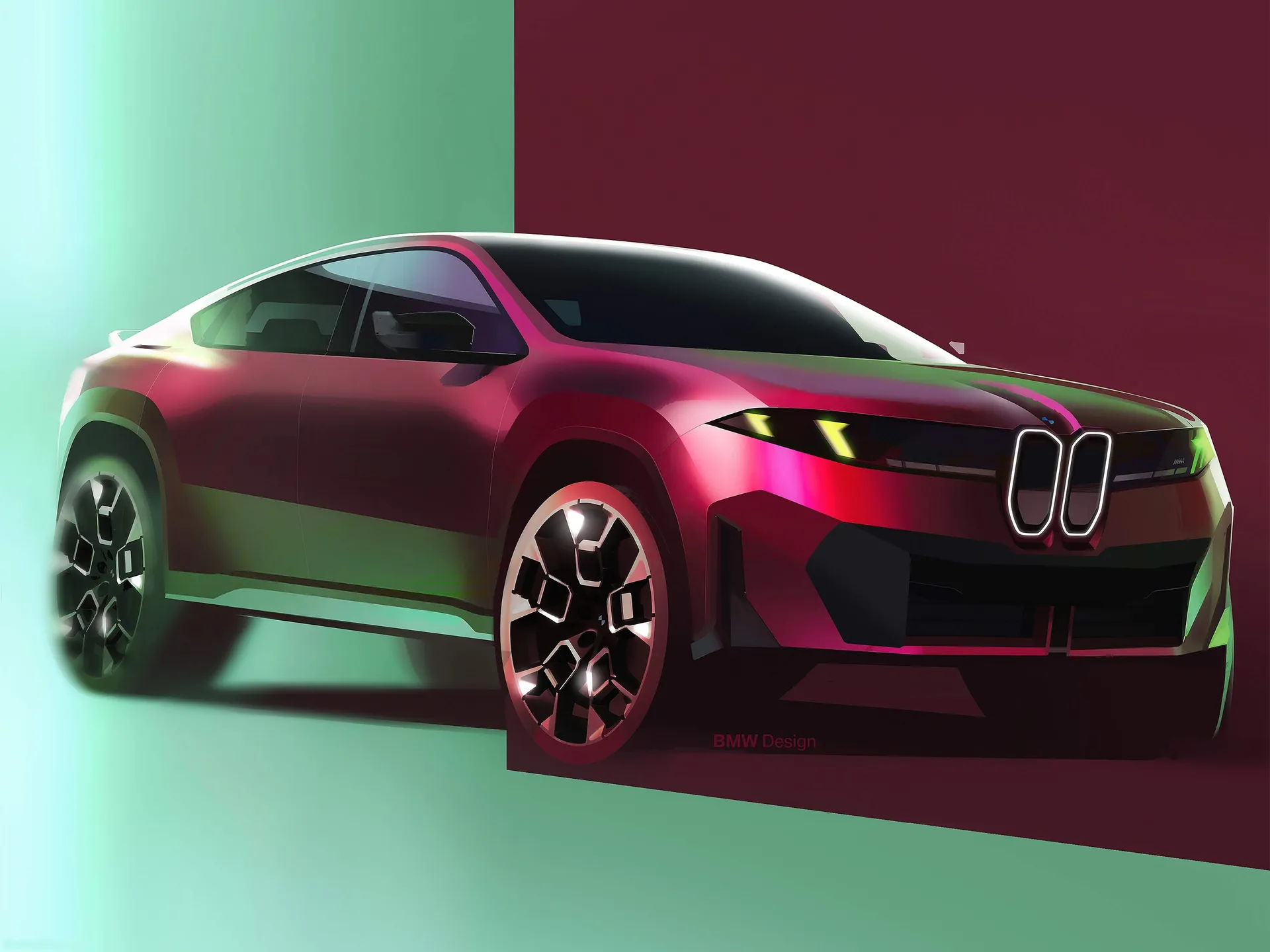 BMW iX4 (2027) – designové skici