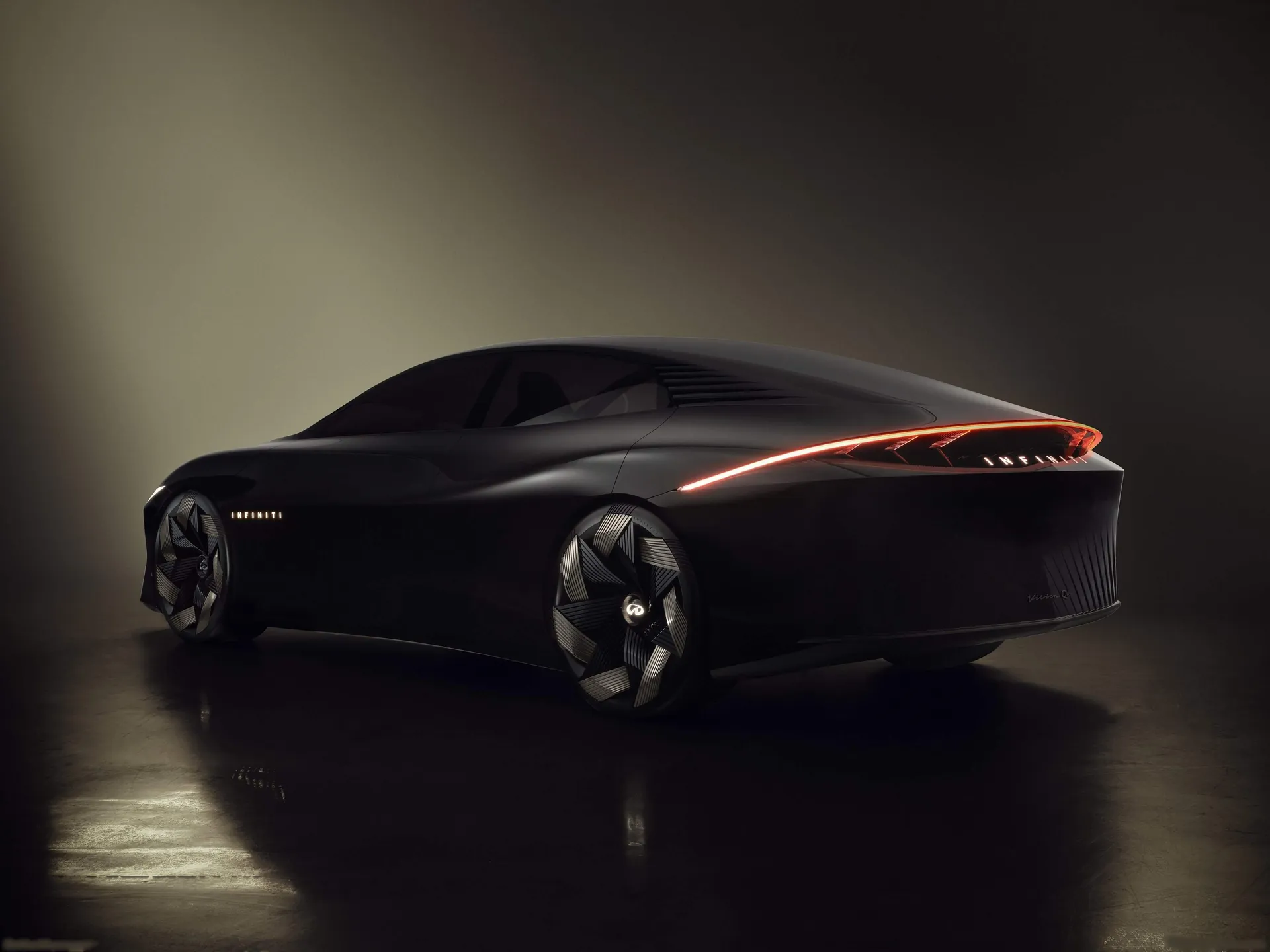 Infiniti Vision Qe Concept (2023) – zadní tříčtvrteční pohled