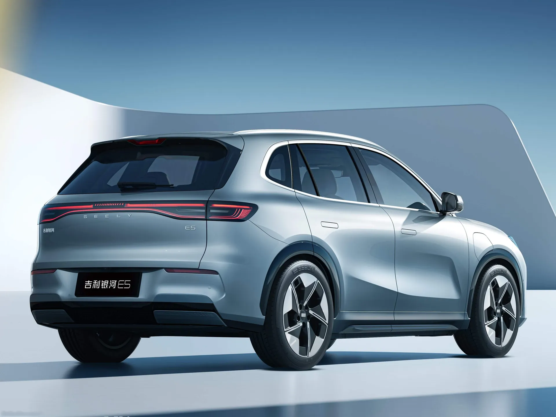 Geely Galaxy E5 (2025) – zadní tříčtvrteční pohled