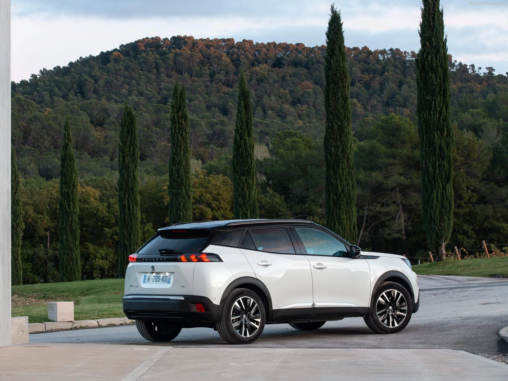 Peugeot e-2008 (2020) – zadní tříčtvrteční pohled