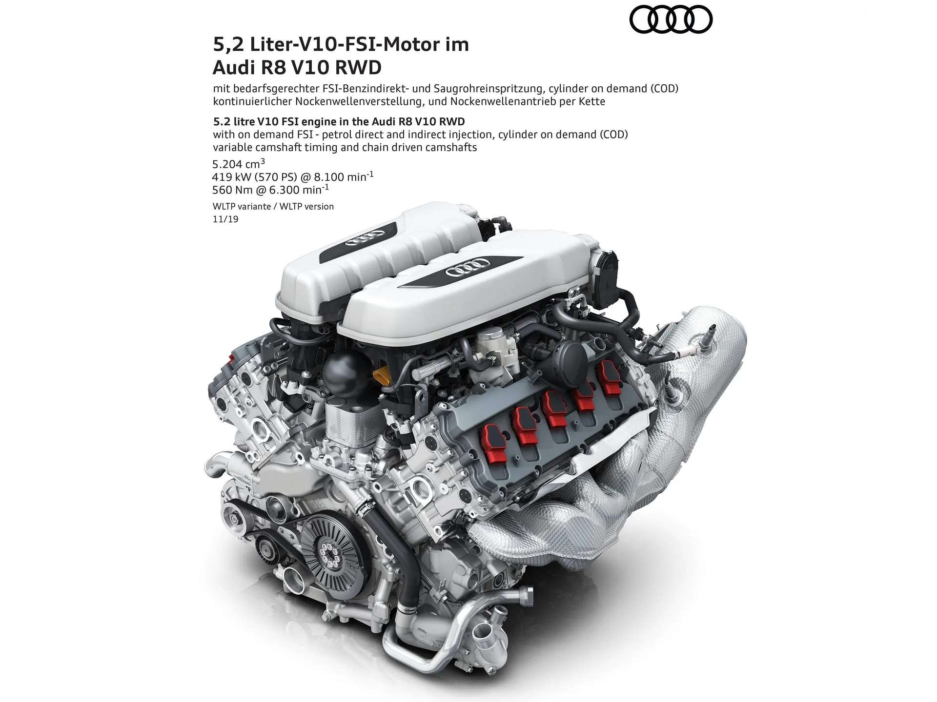 Audi R8 V10 RWD (2020) - Engine