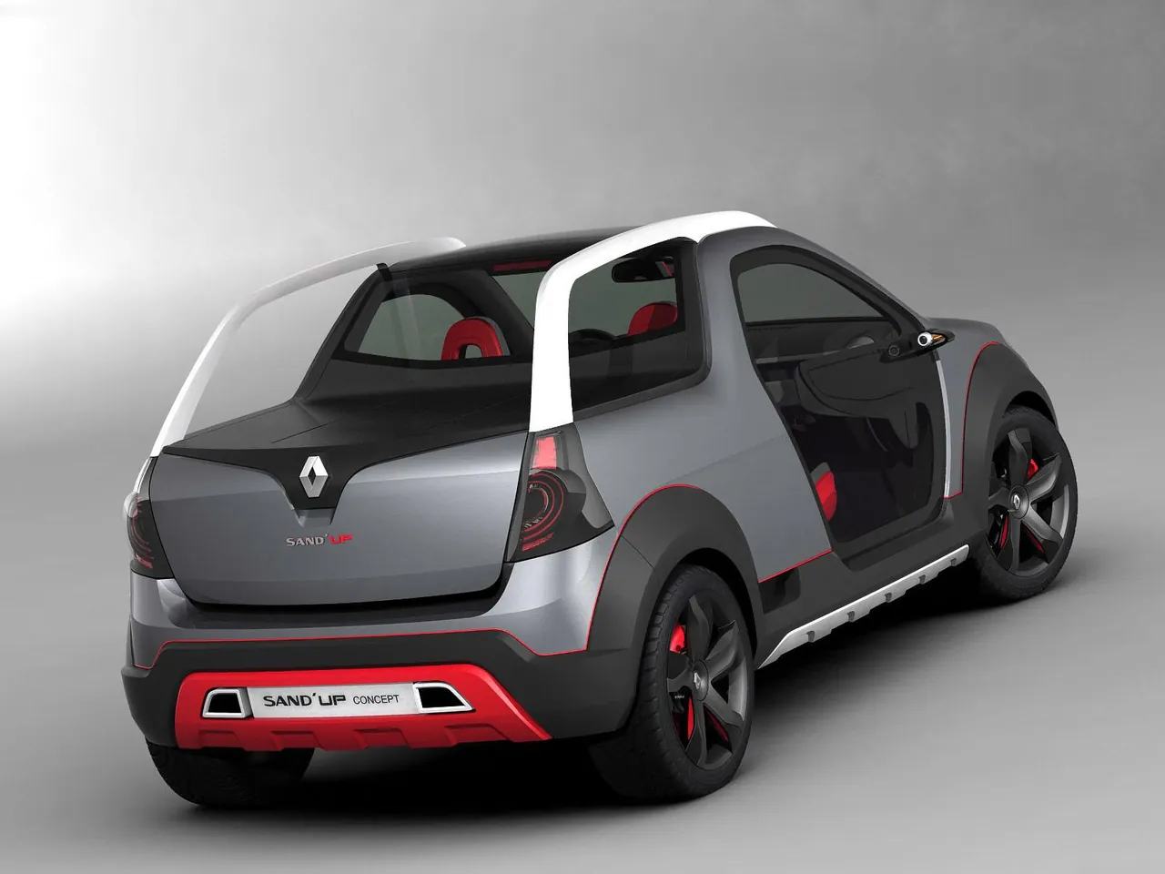 Renault Sand-up Concept (2008) – zadní tříčtvrteční pohled