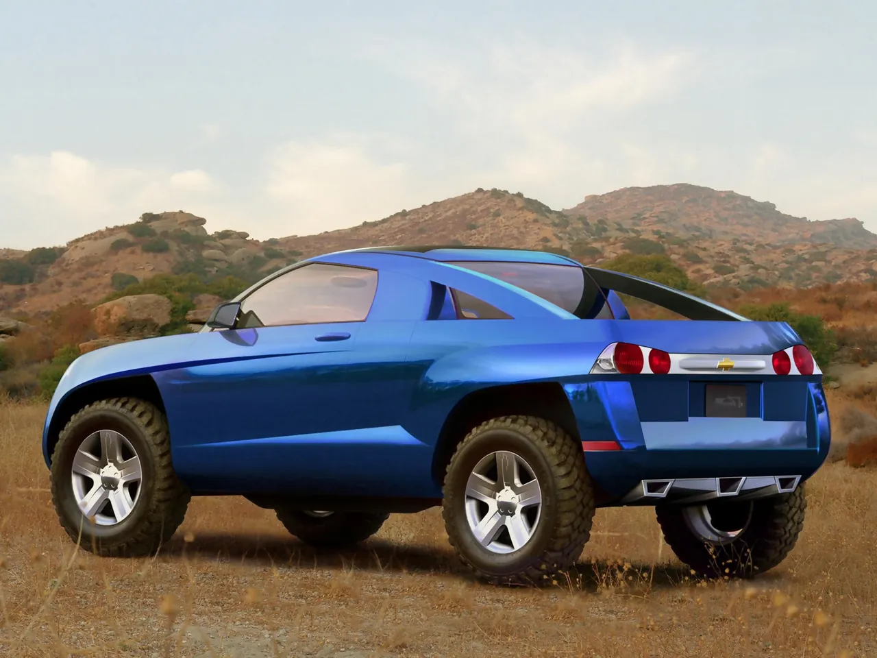 Chevrolet Borrego Concept (2002) – zadní tříčtvrteční pohled