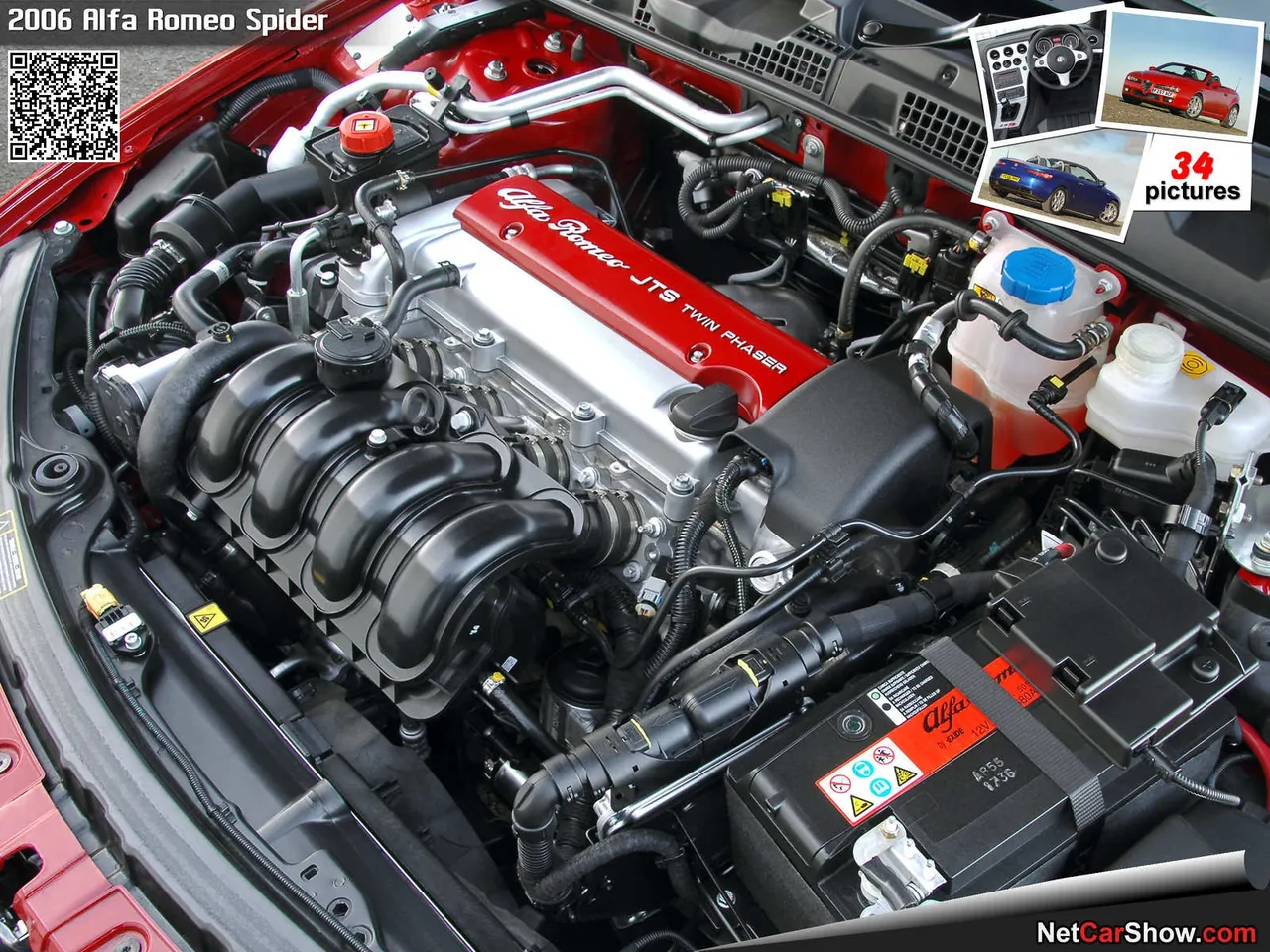 Alfa Romeo Spider [UK] (2006) - Engine Bay