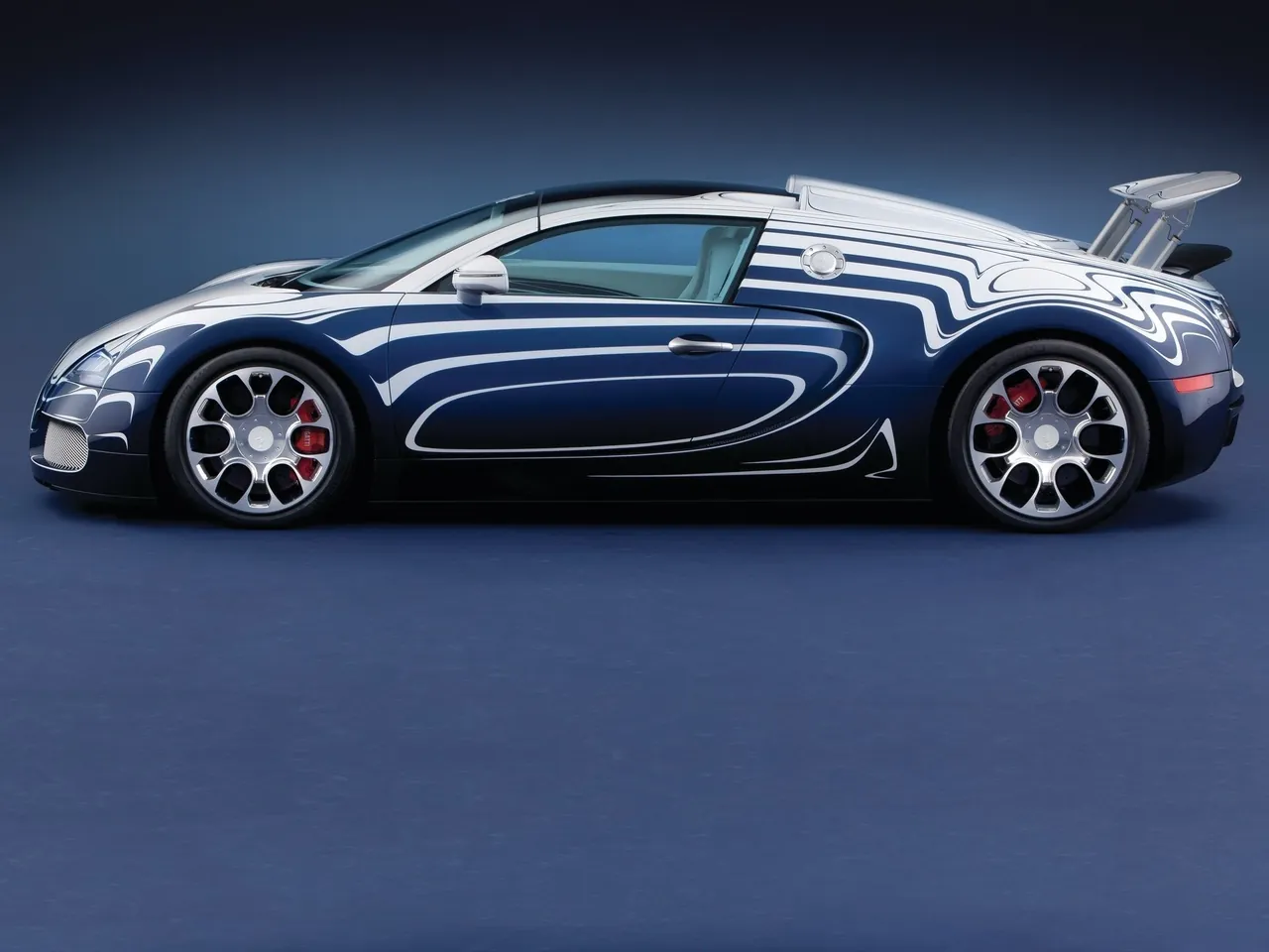 Bugatti Veyron Grand Sport LOr Blanc (2011) – boční profil