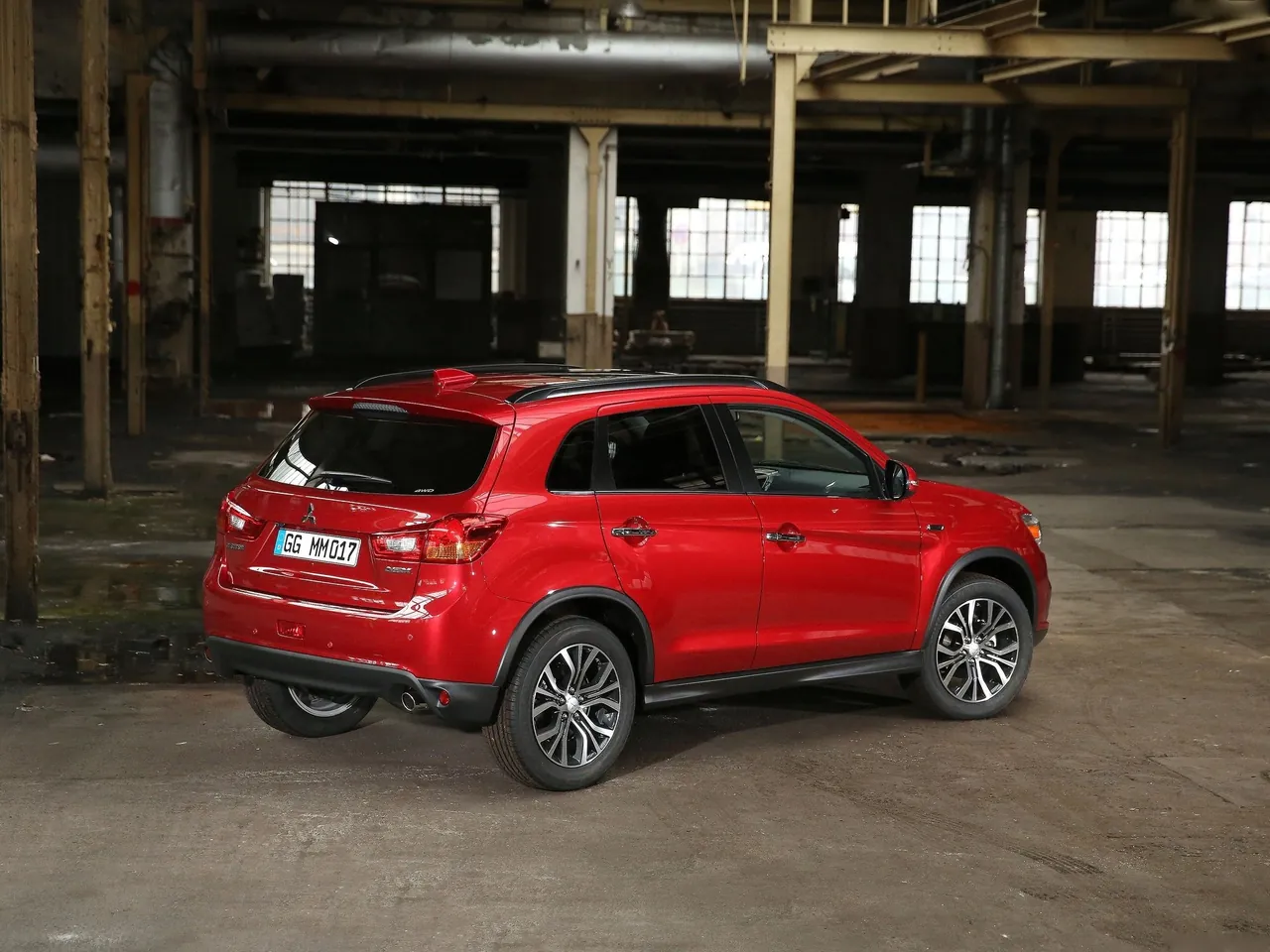 Mitsubishi ASX (2017) – zadní tříčtvrteční pohled