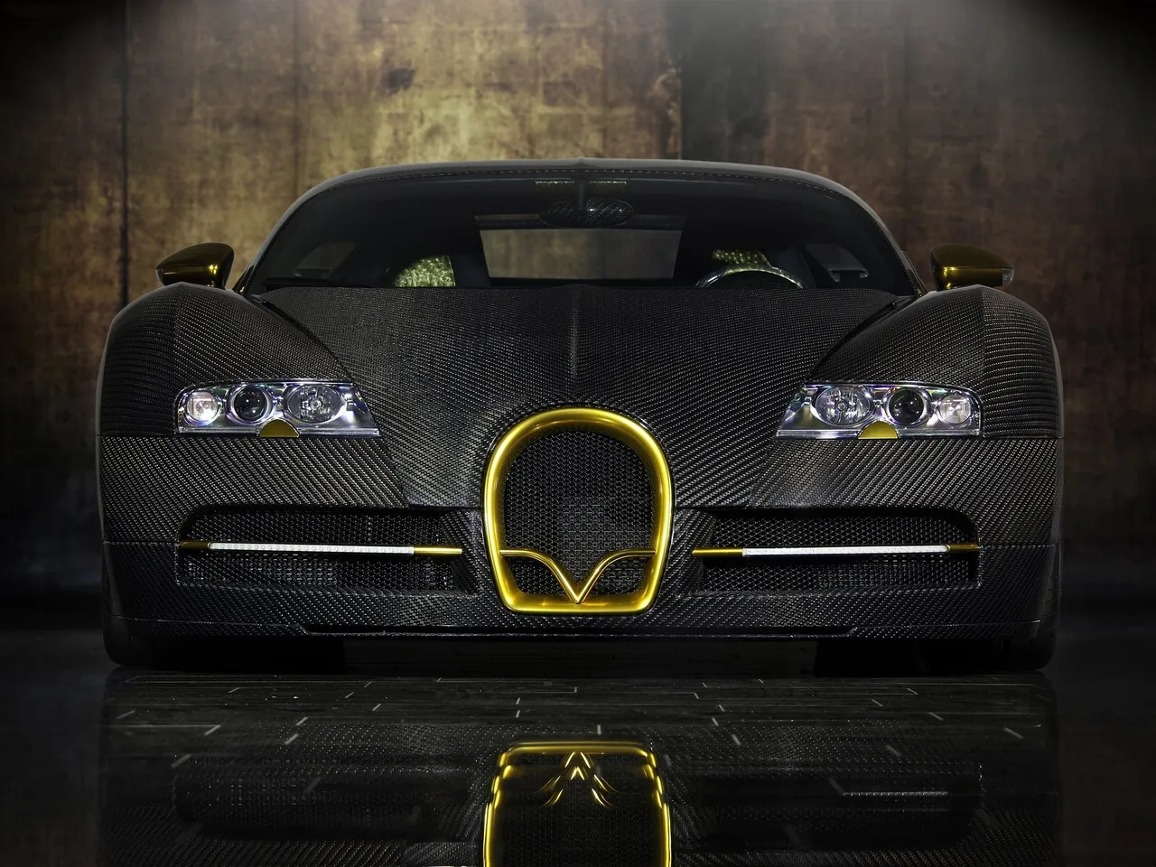 Mansory Bugatti Veyron Linea Vincero dOro (2010) – zepředu