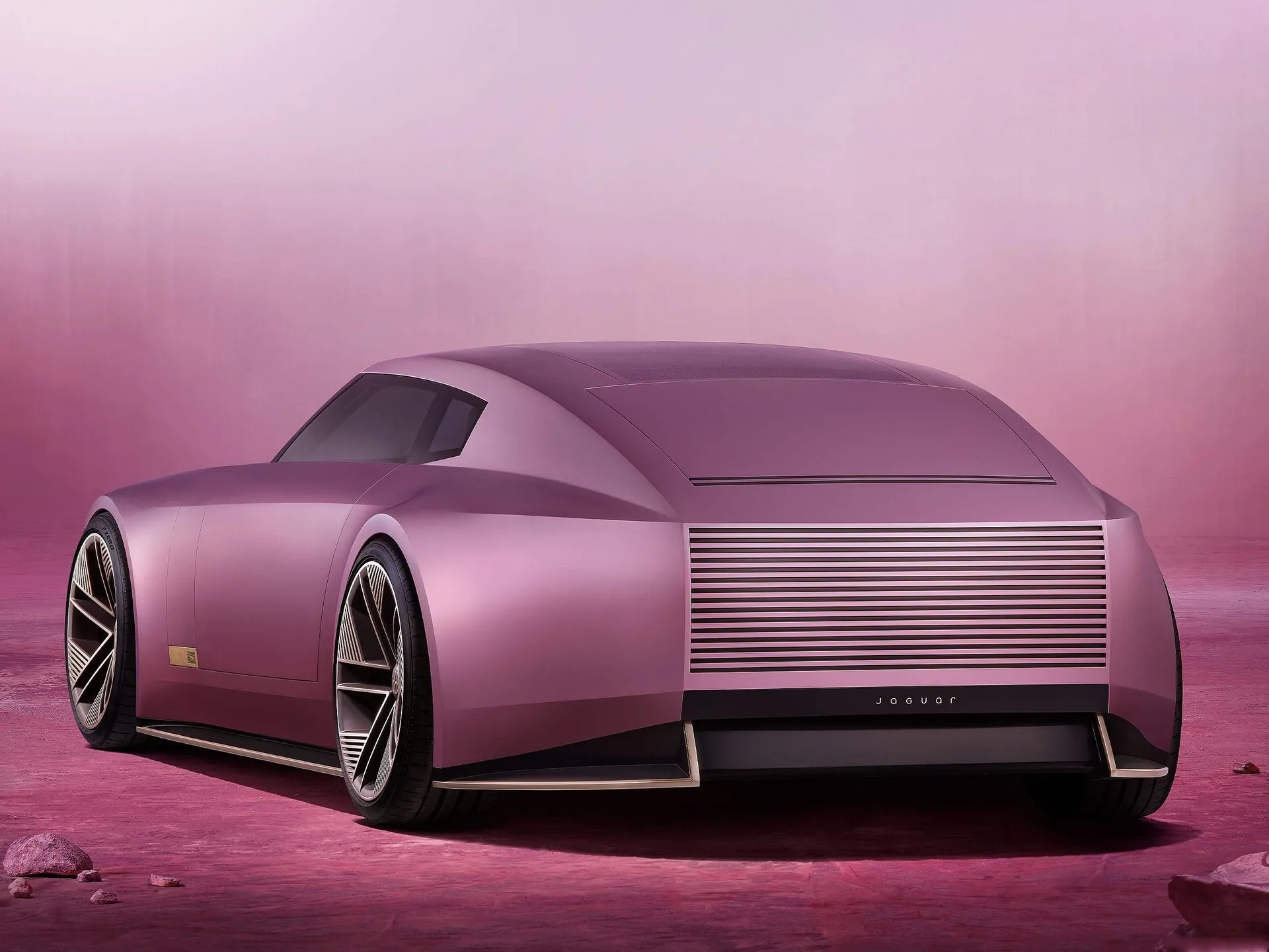 Jaguar Type 00 Concept (2024) – zadní tříčtvrteční pohled