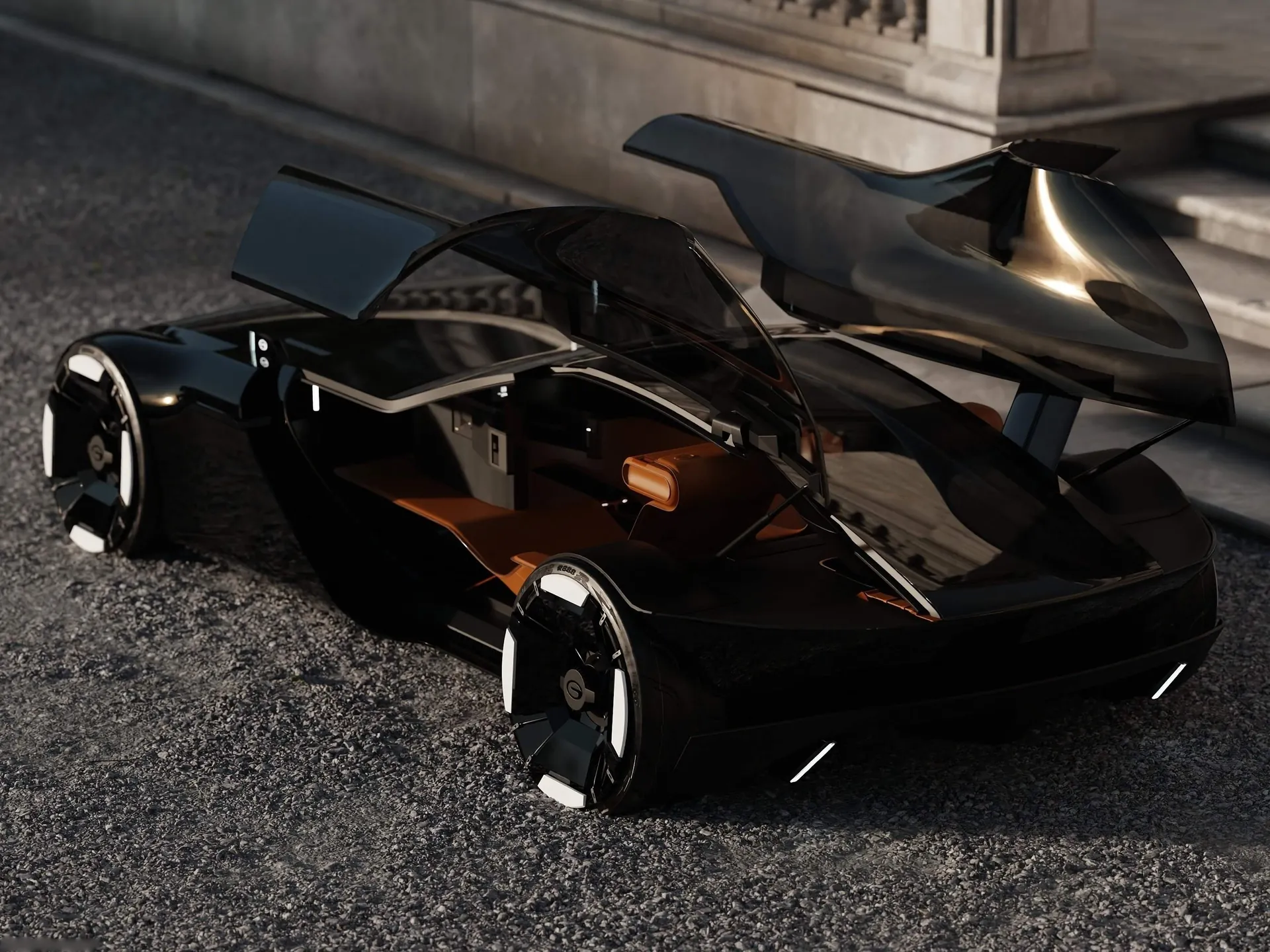 GAC CC4 Concept (2025) – zadní tříčtvrteční pohled