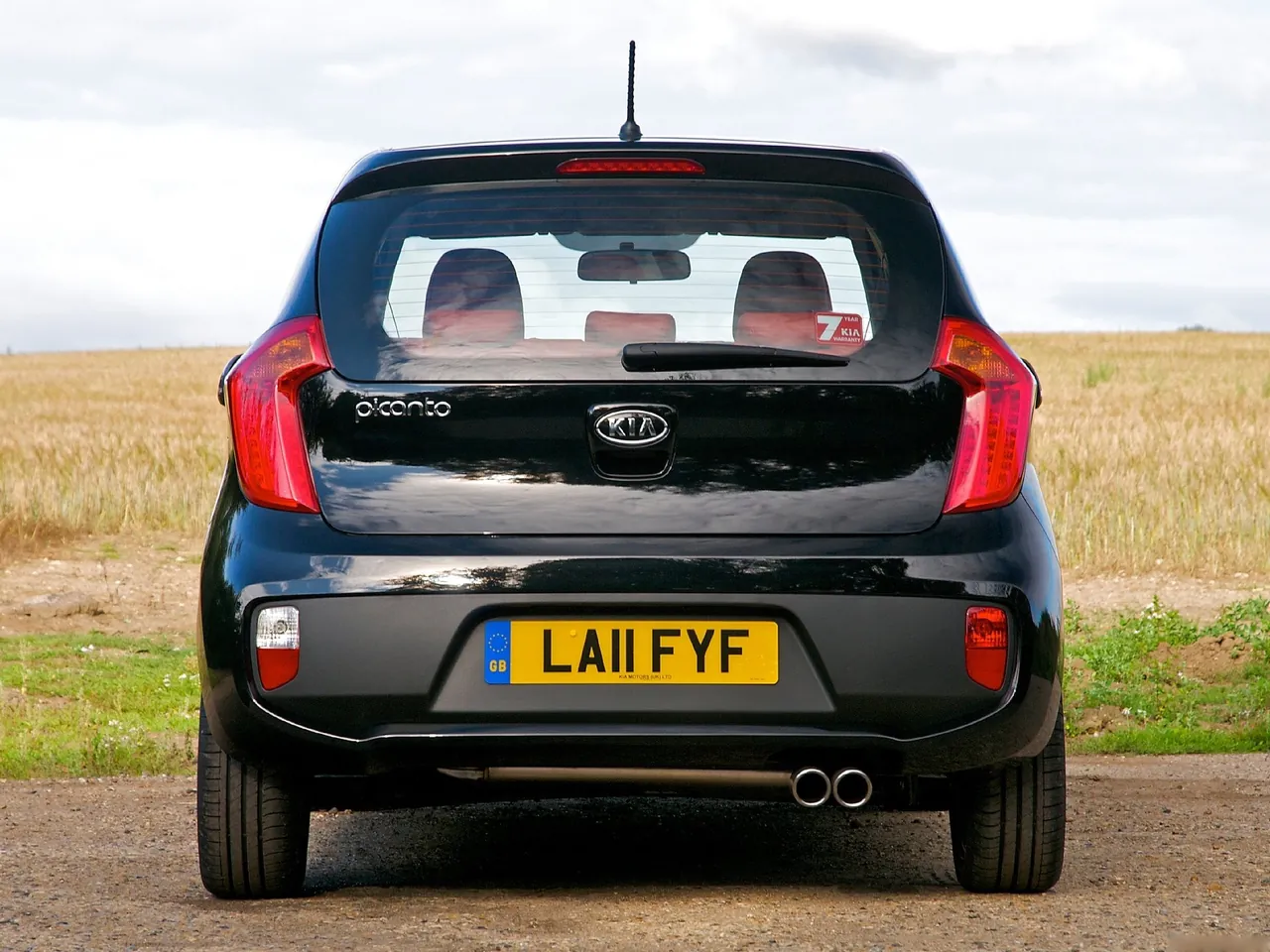 Kia Picanto 3-door (2012) – zezadu