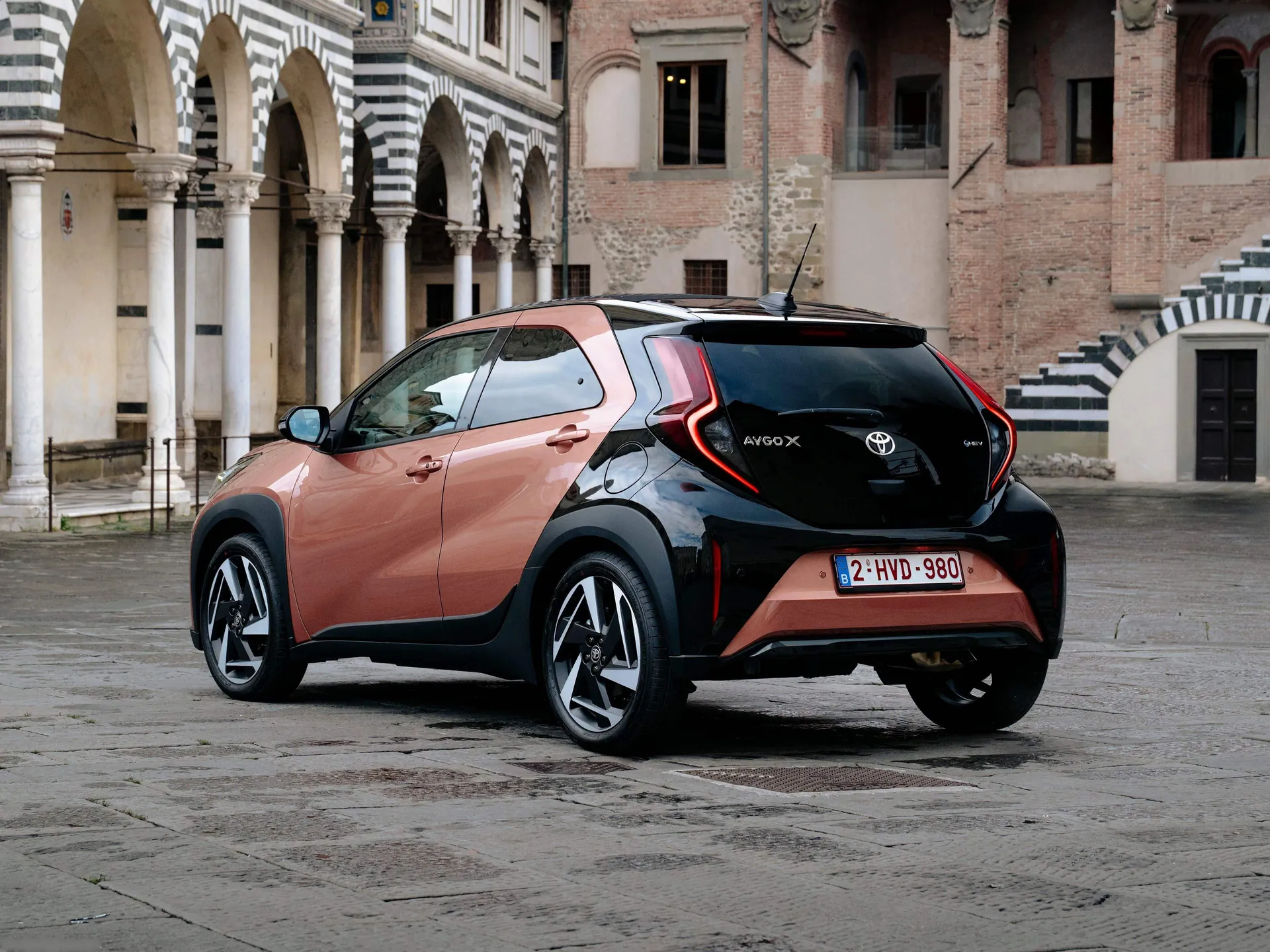 Toyota Aygo X (2026) – zadní tříčtvrteční pohled