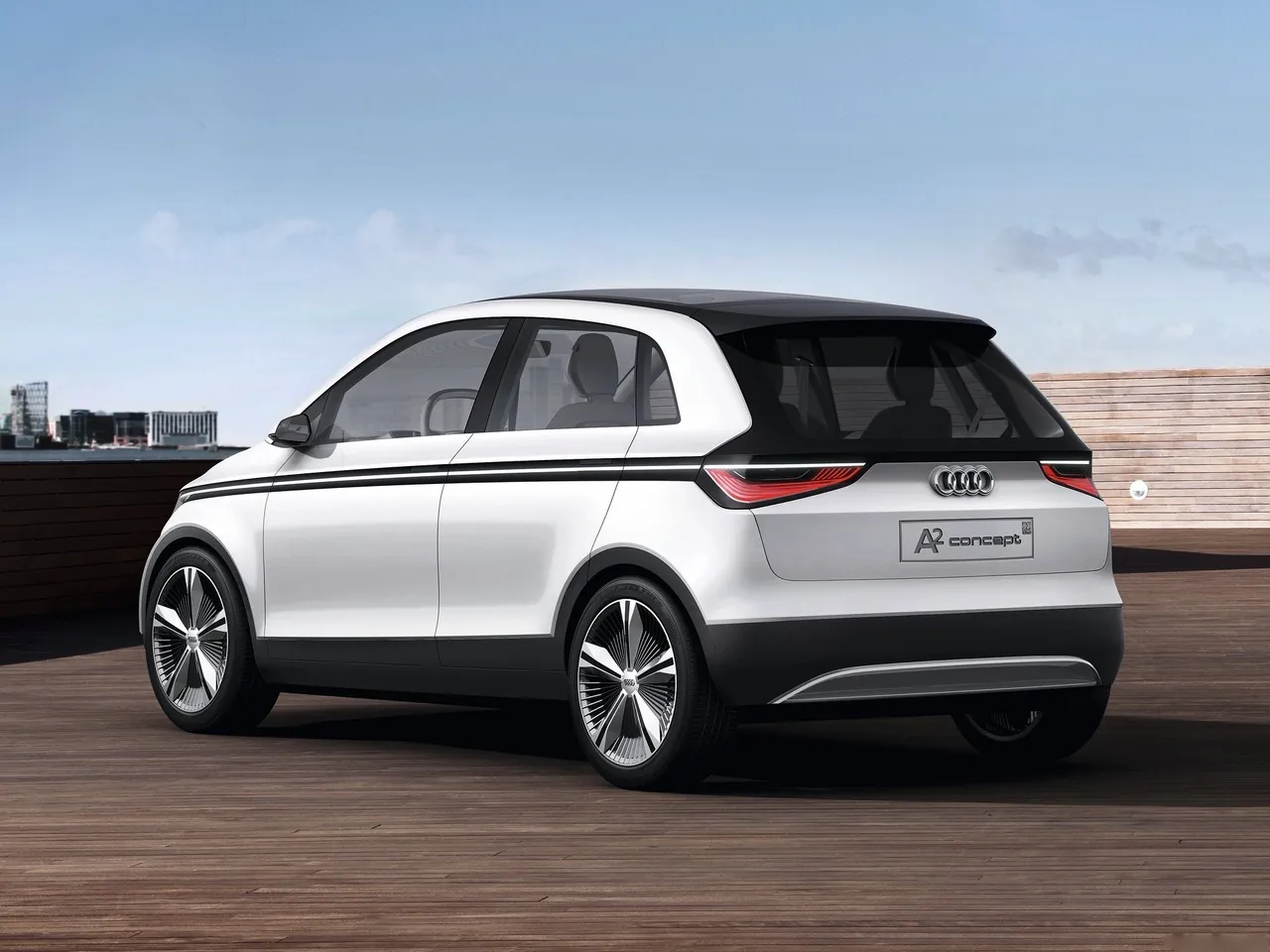 Audi A2 Concept (2011) – zadní tříčtvrteční pohled