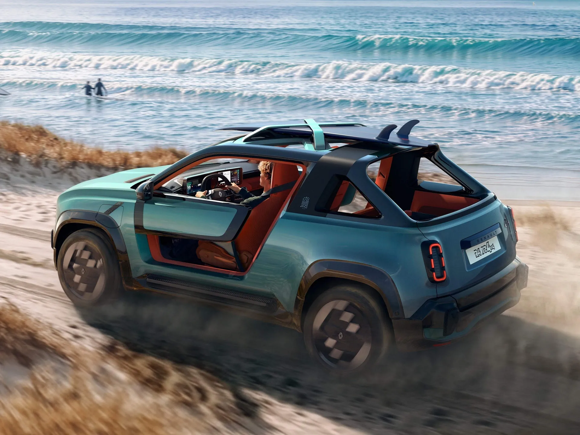 Renault 4 JP4x4 Concept (2026) – zadní tříčtvrteční pohled