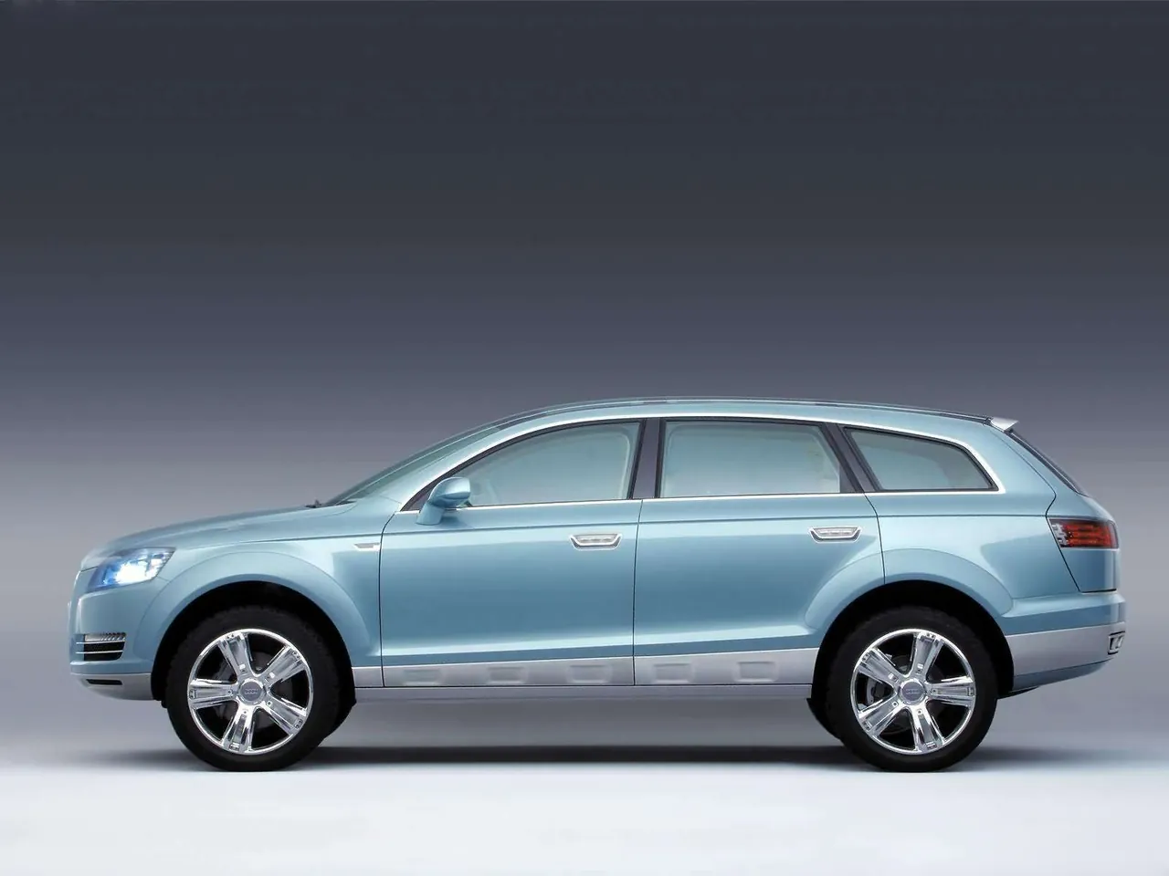 Audi Pikes Peake quattro Concept (2003) – boční profil