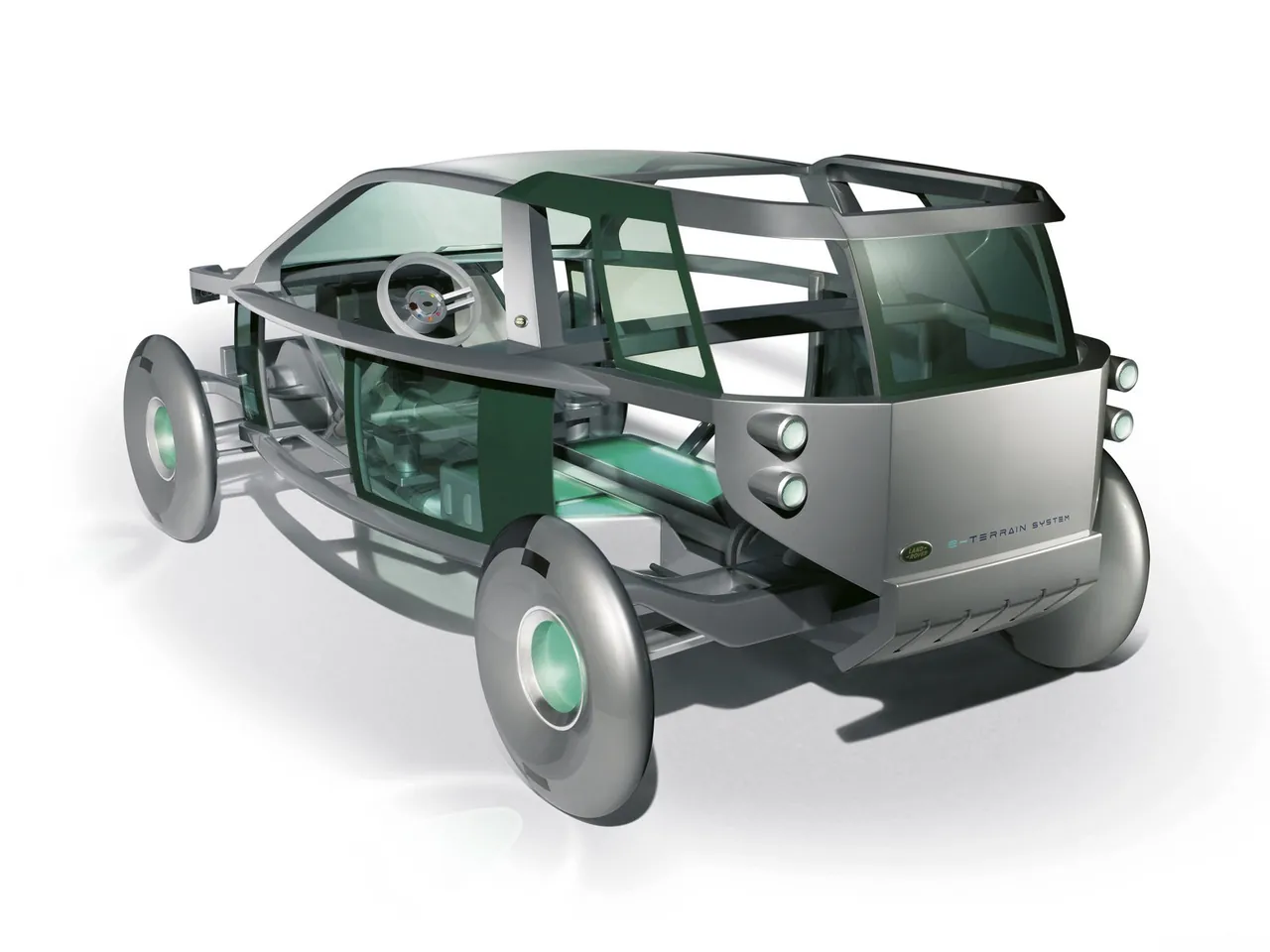 Land Rover Land e Concept (2006) – zadní tříčtvrteční pohled