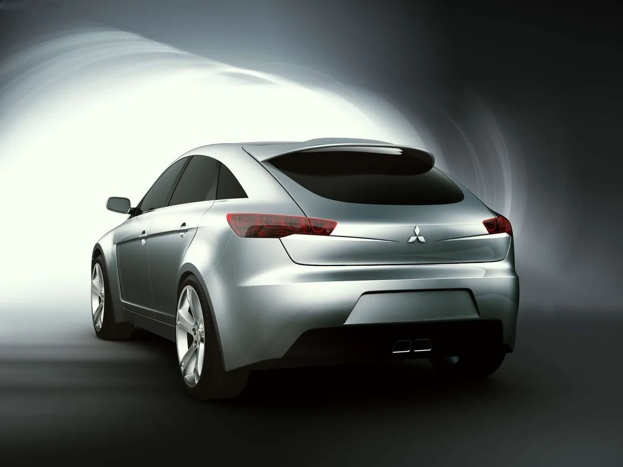 Mitsubishi Concept-Sportback (2005) – zadní tříčtvrteční pohled