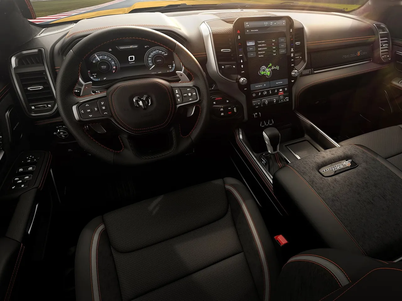 Ram 1500 Rumble Bee SRT (2027) – interiér