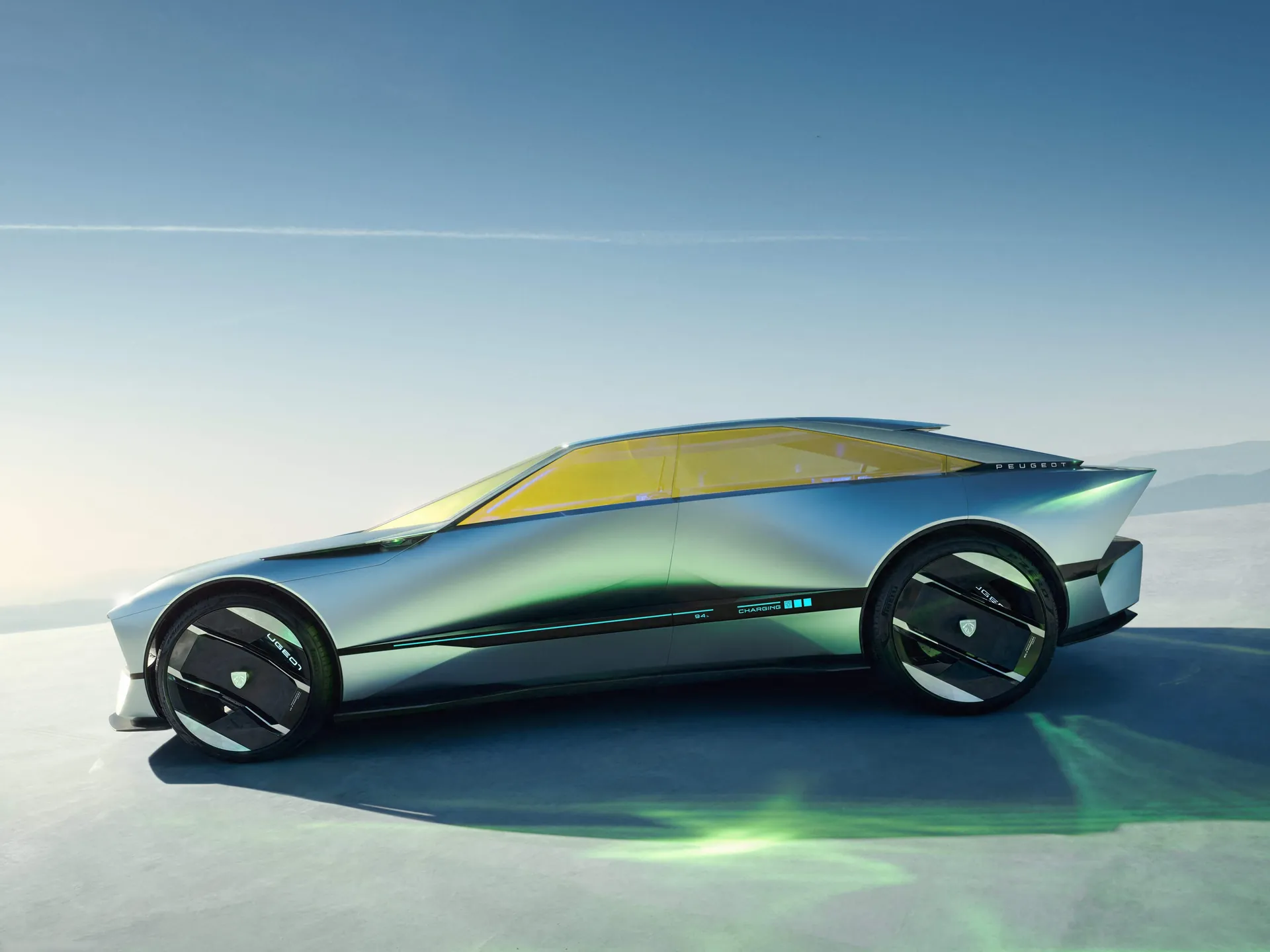 Peugeot Inception Concept (2023) – boční profil