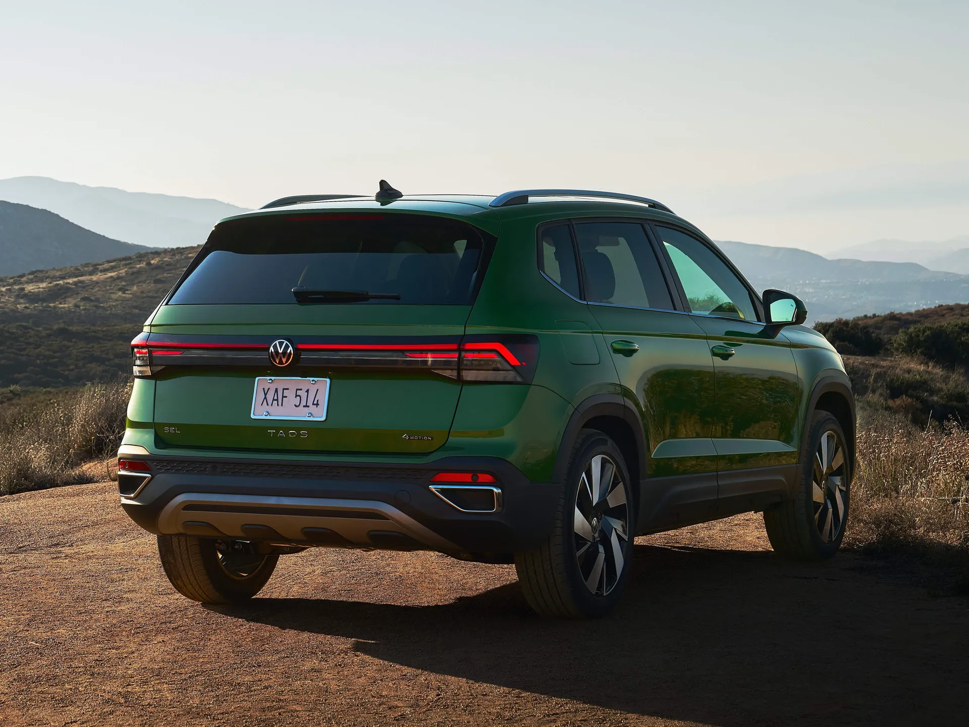 Volkswagen Taos (2025) – zadní tříčtvrteční pohled