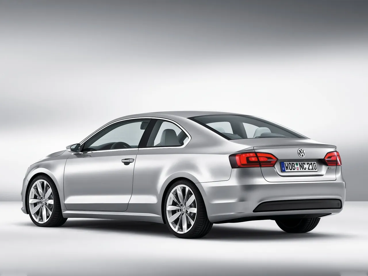 Volkswagen New Compact Coupe Concept (2010) – zadní tříčtvrteční pohled