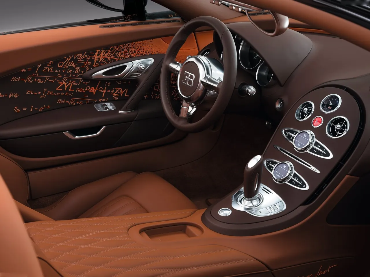 Bugatti Veyron Grand Sport Bernar Venet (2012) – interiér