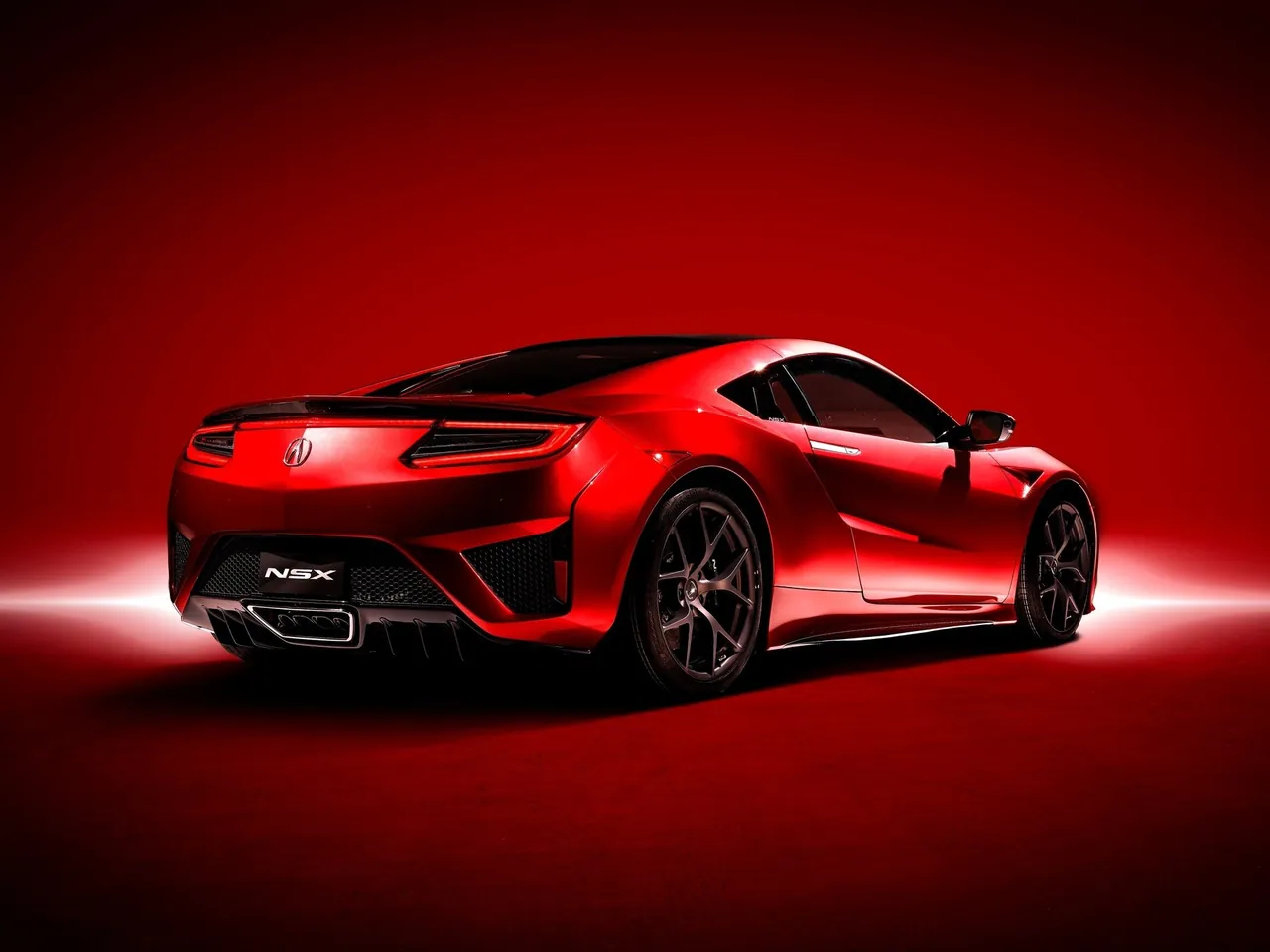 Acura NSX (2016) – zadní tříčtvrteční pohled