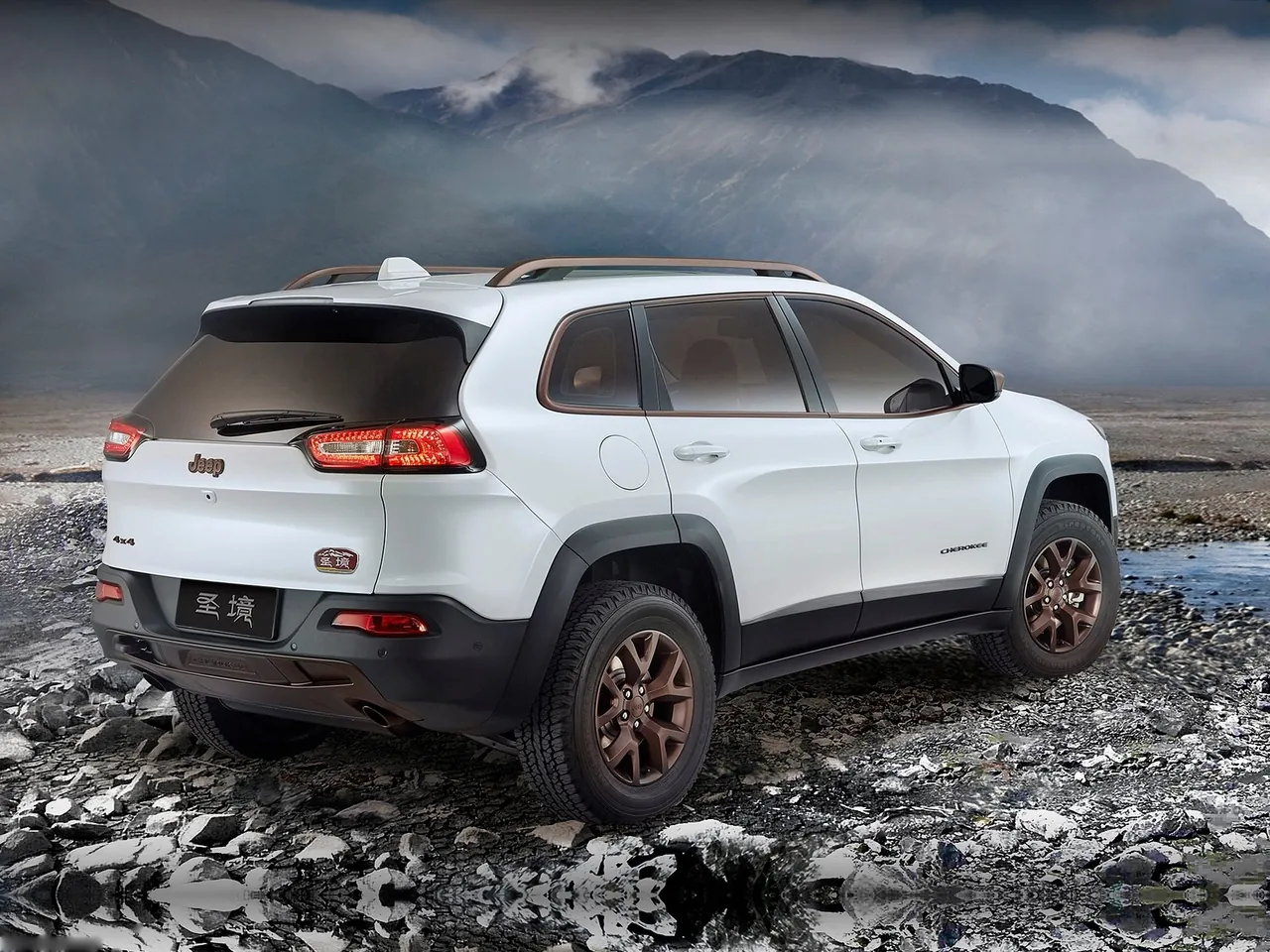 Jeep Cherokee Sageland Concept (2014) – zadní tříčtvrteční pohled