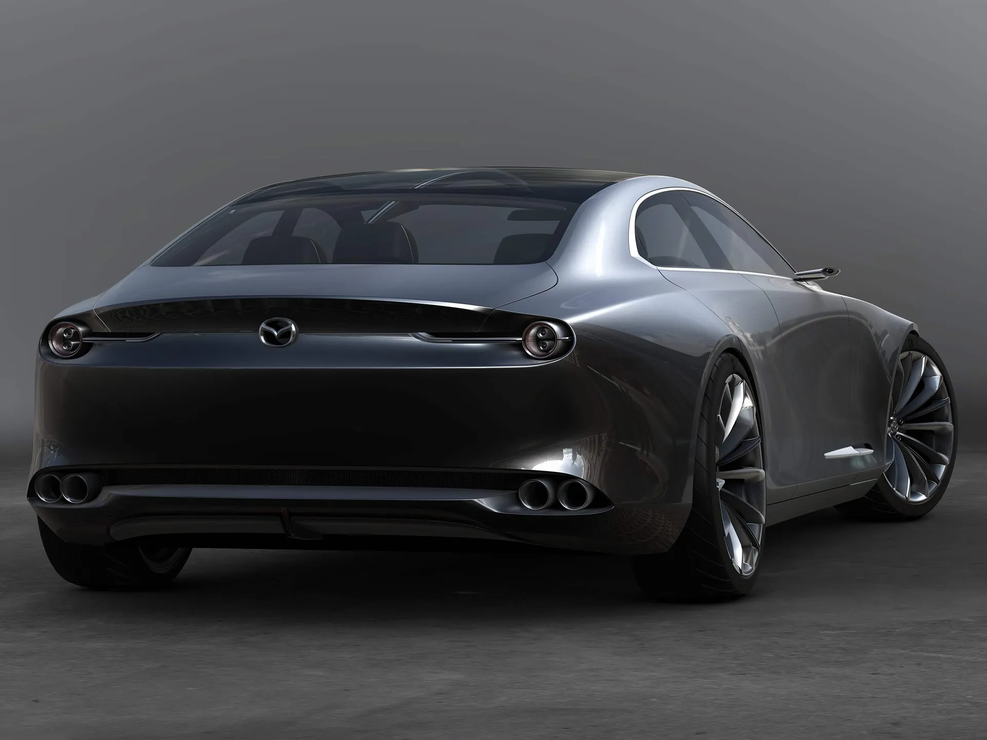 Mazda Vision Coupe Concept (2017) – zadní tříčtvrteční pohled