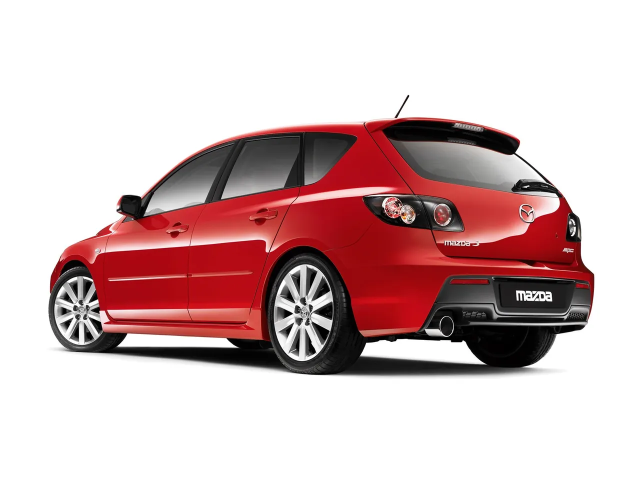 Mazda 3 MPS (2006) – zadní tříčtvrteční pohled