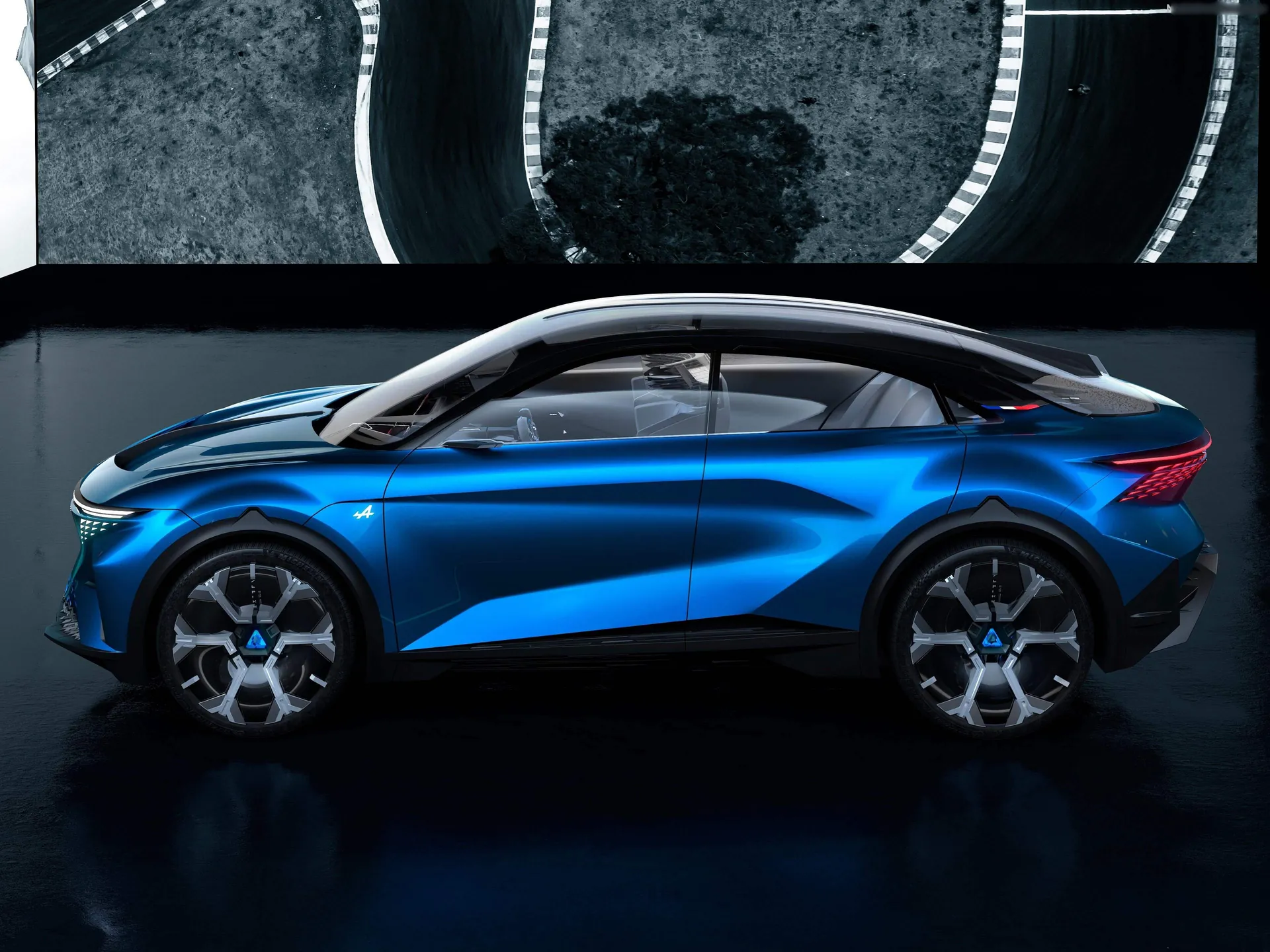Alpine A390 Beta Concept (2024) – boční profil