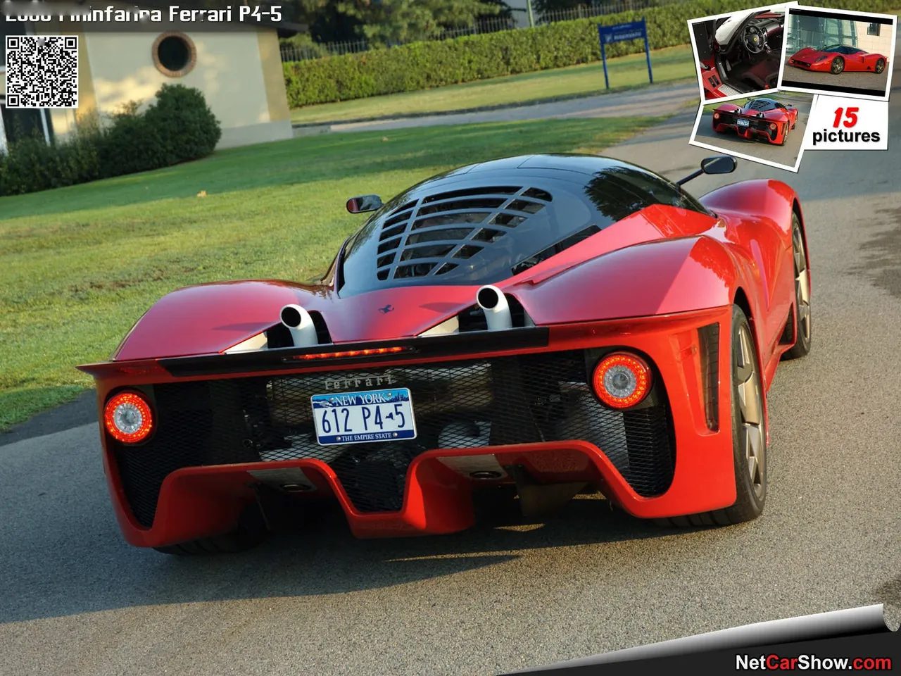 Pininfarina Ferrari P4-5 (2006) – zadní tříčtvrteční pohled