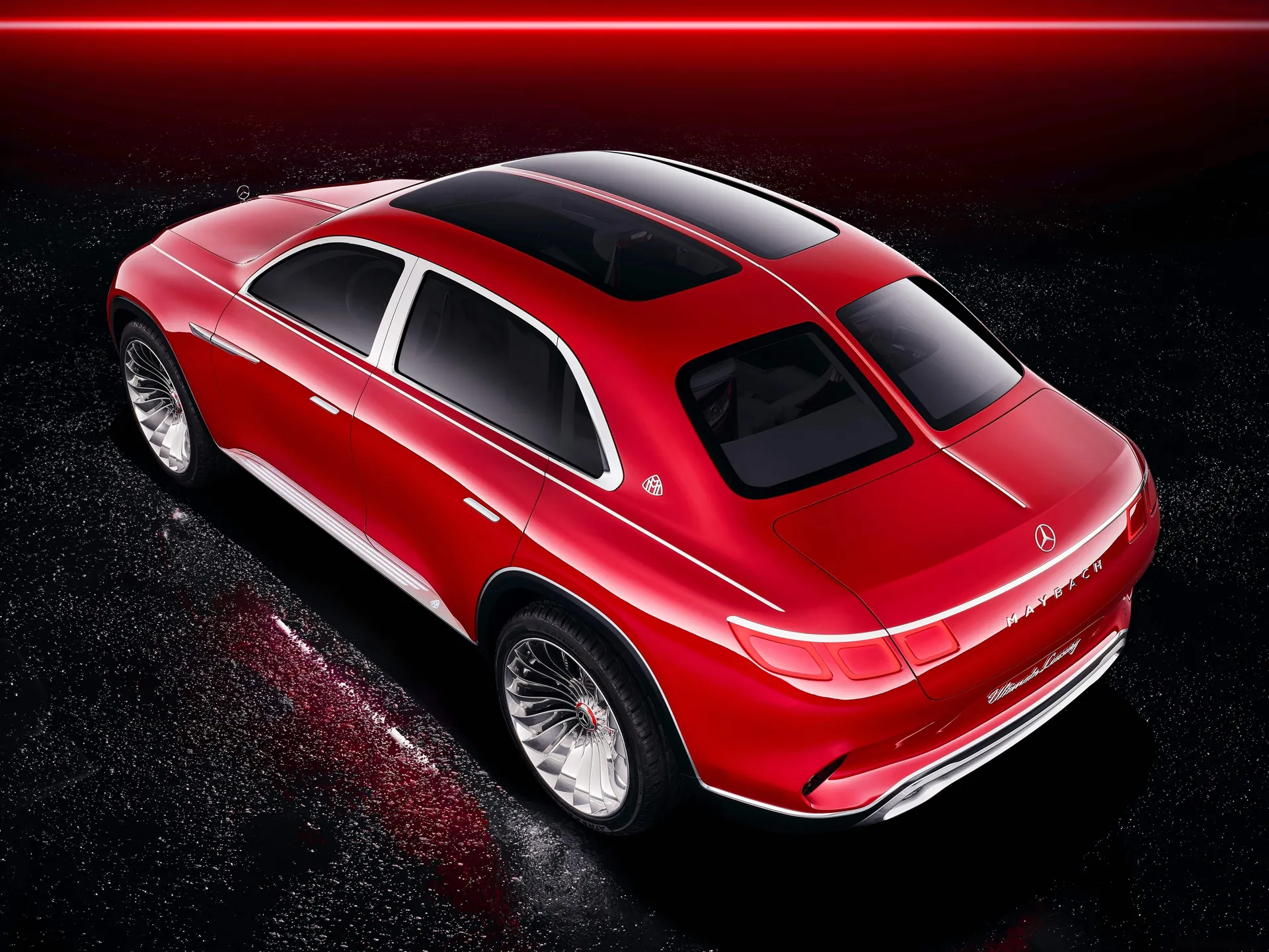 Mercedes-Benz Vision Maybach Ultimate Luxury Concept (2018) – zadní tříčtvrteční pohled