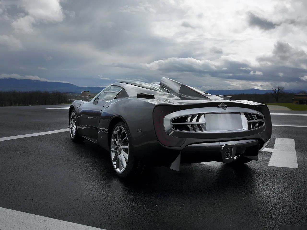 Spyker C12 Zagato (2007) – zadní tříčtvrteční pohled
