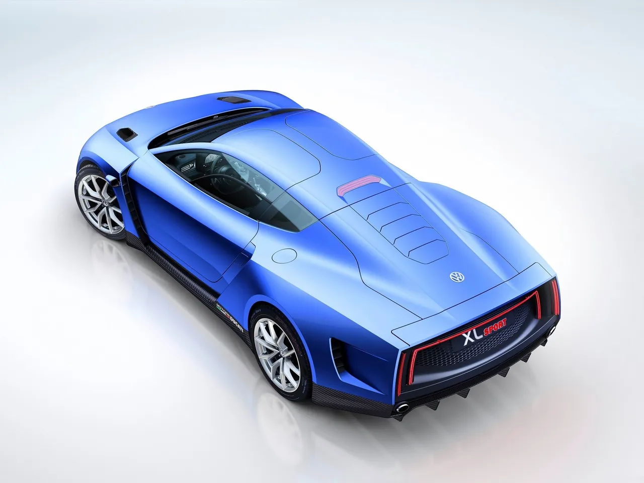 Volkswagen XL Sport Concept (2014) – zadní tříčtvrteční pohled