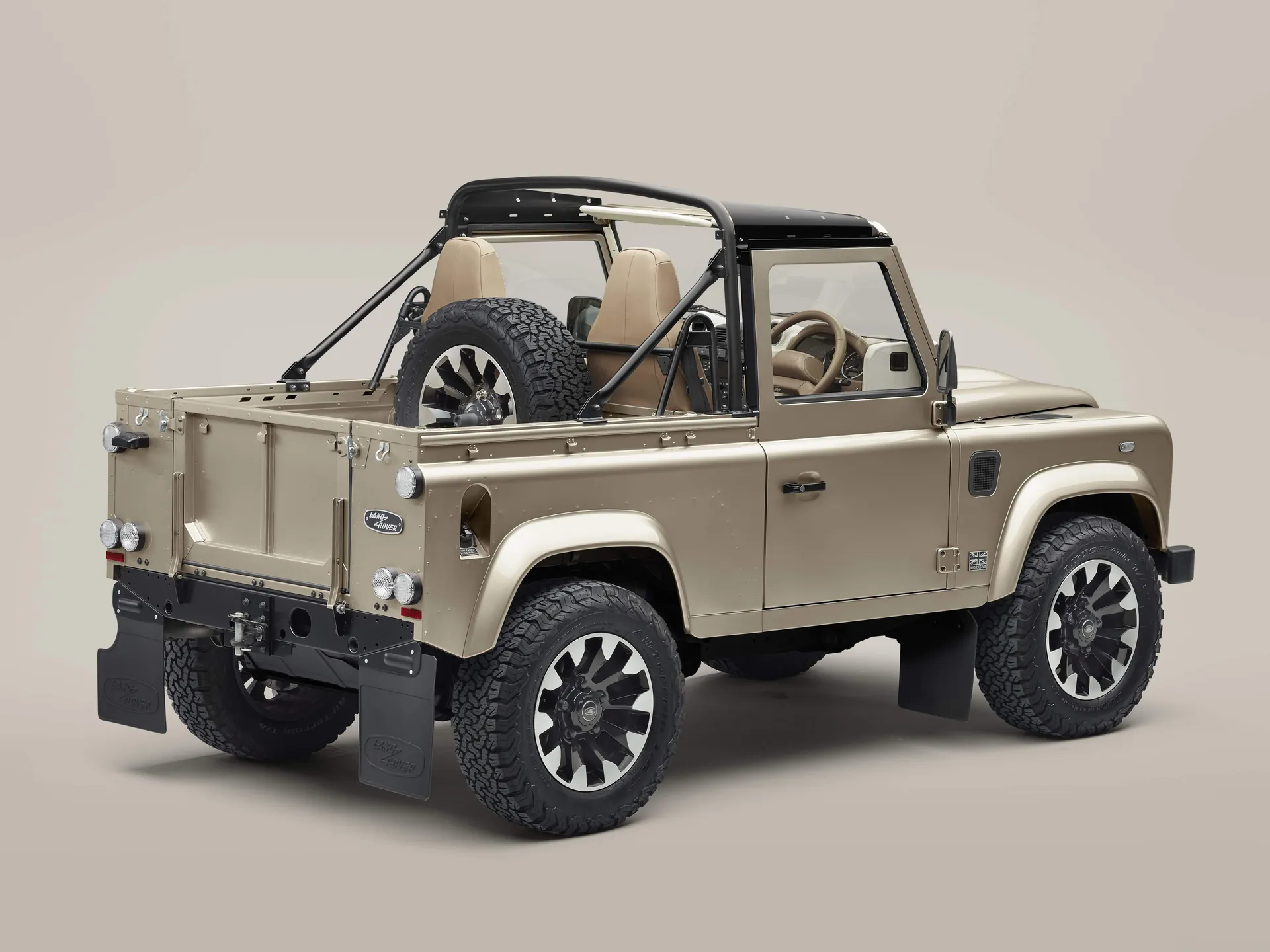 Land Rover Defender Classic V8 Soft Top (2025) - Rear Three-Quarter